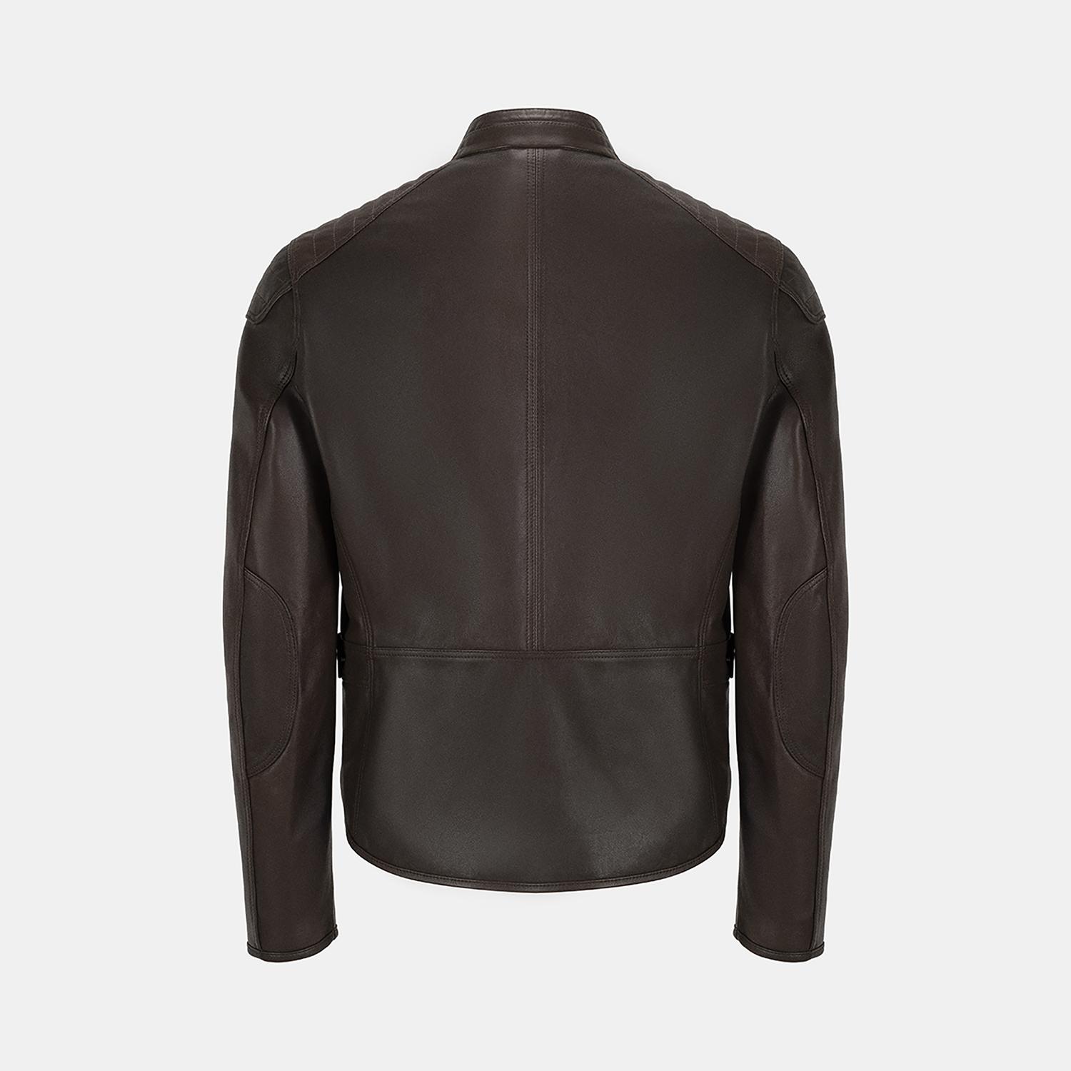 Dugan Kahve Erkek Deri Mont