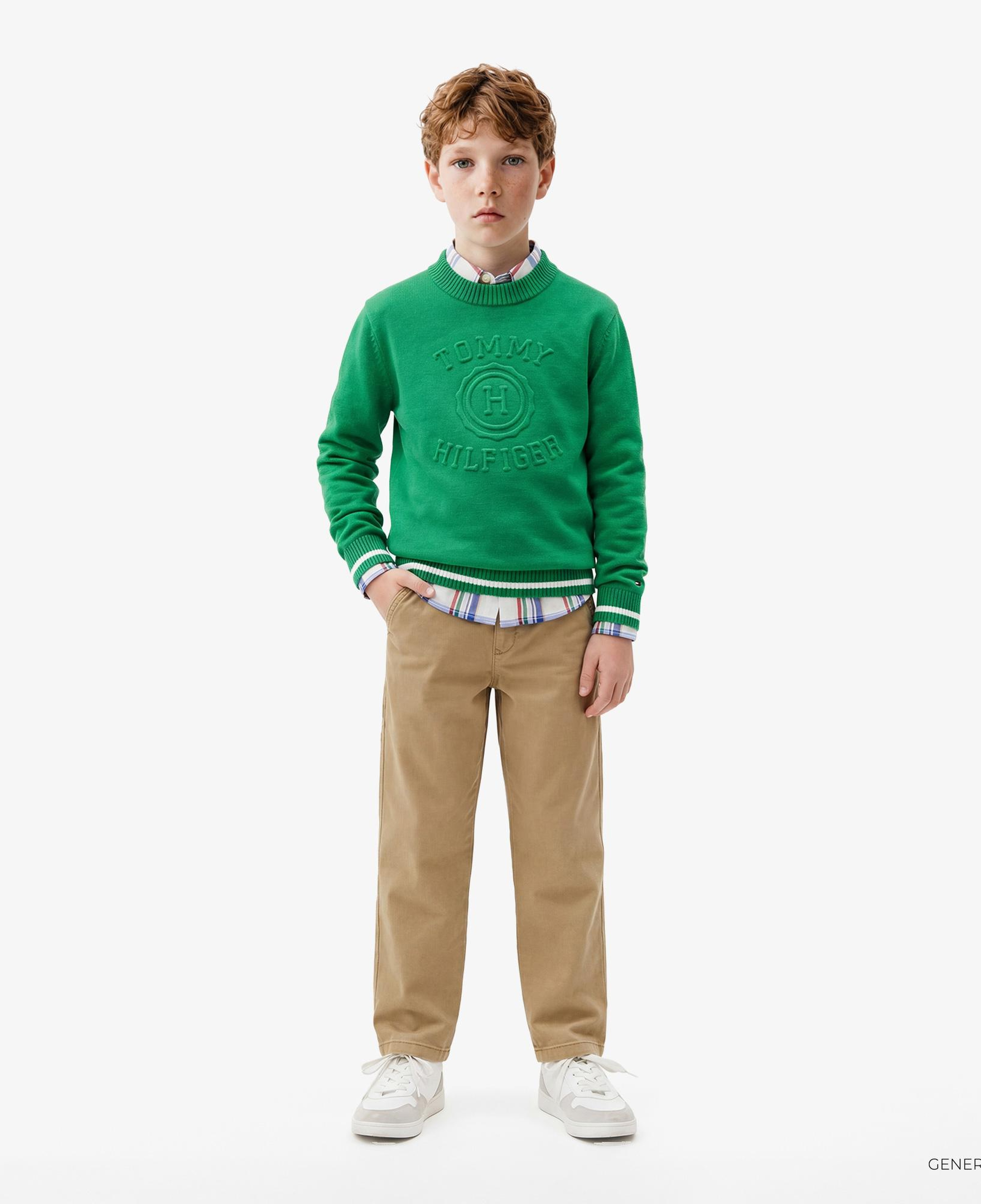 Tommy Hilfiger Essentials Çocuk Bej Pantolon