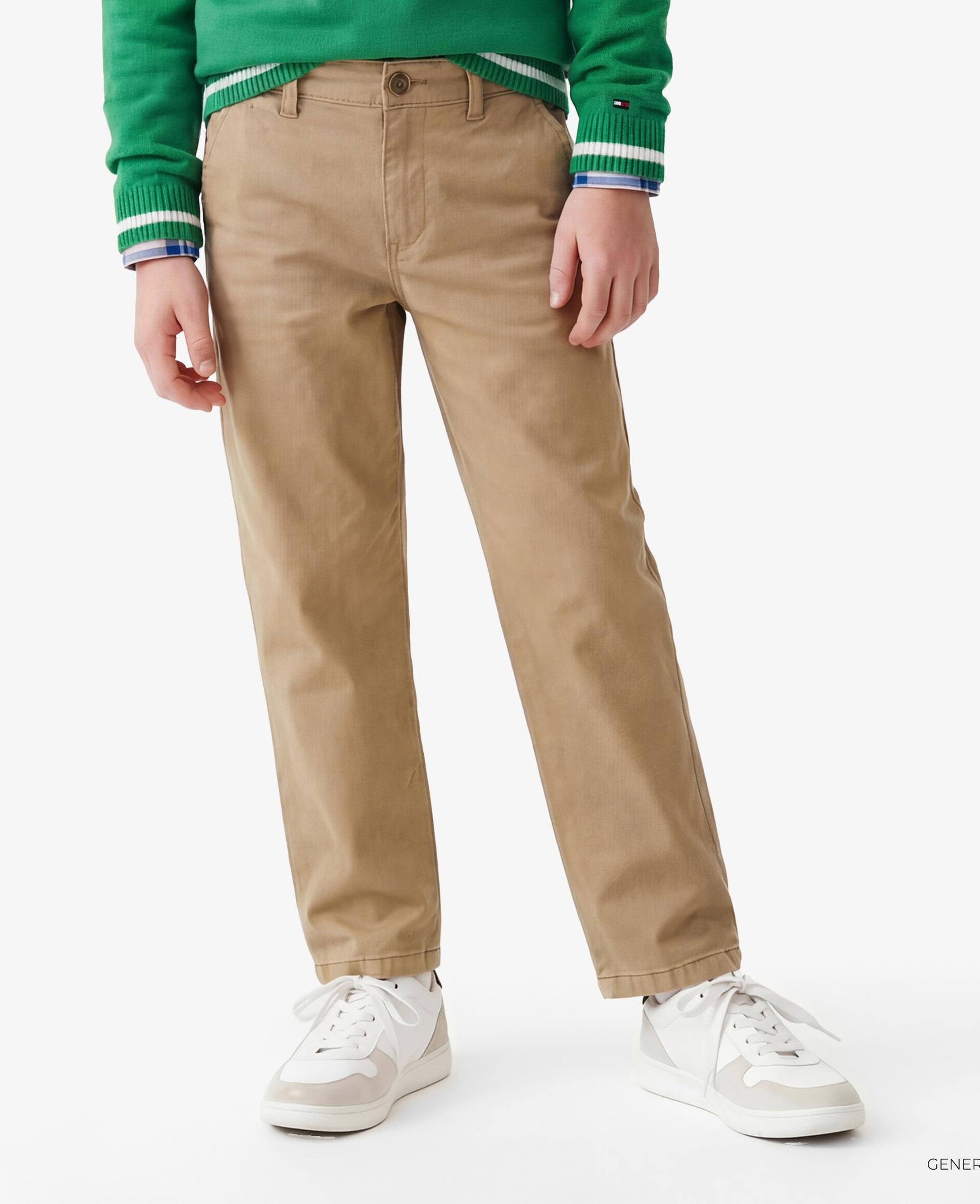 Tommy Hilfiger Essentials Çocuk Bej Pantolon