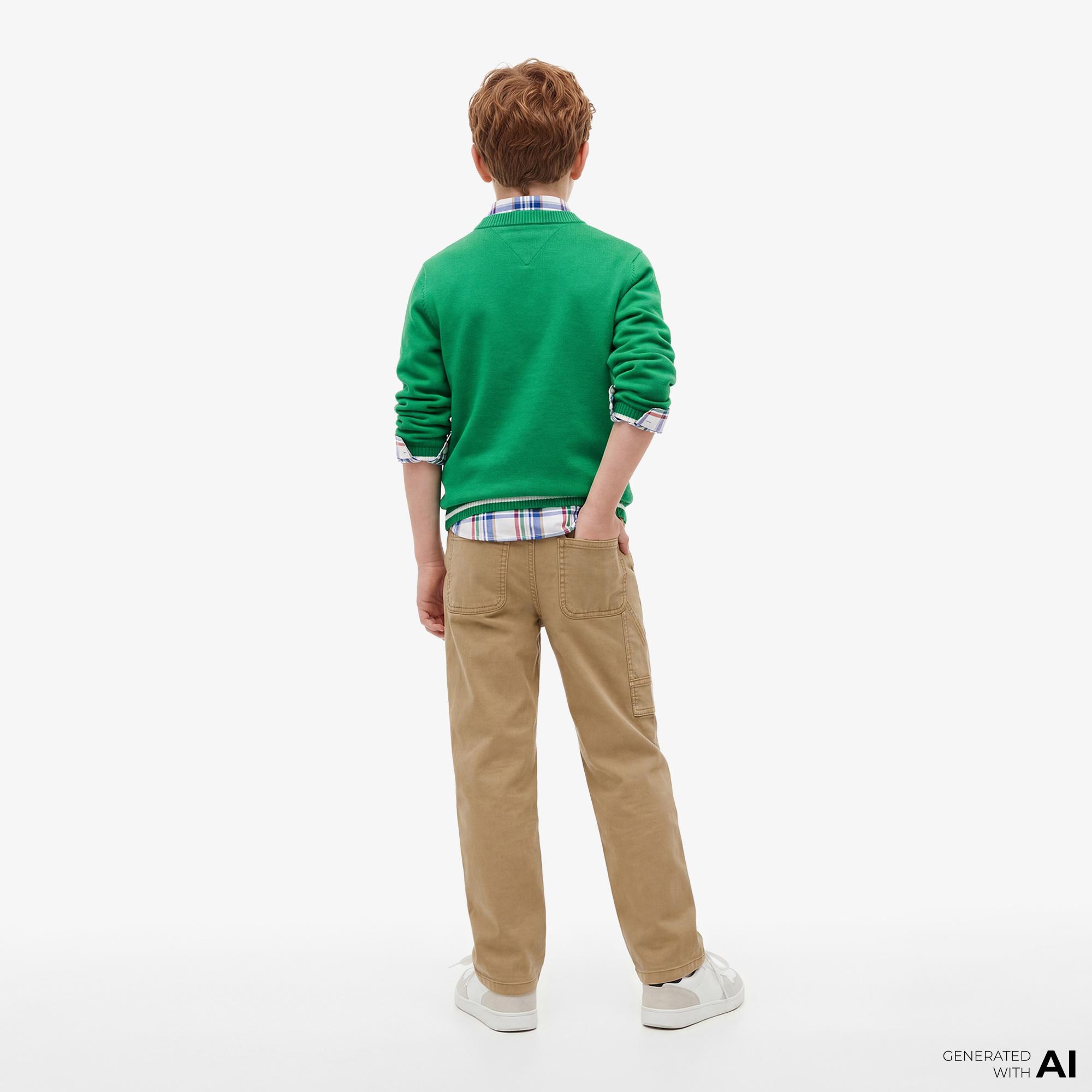 Tommy Hilfiger Essentials Çocuk Bej Pantolon