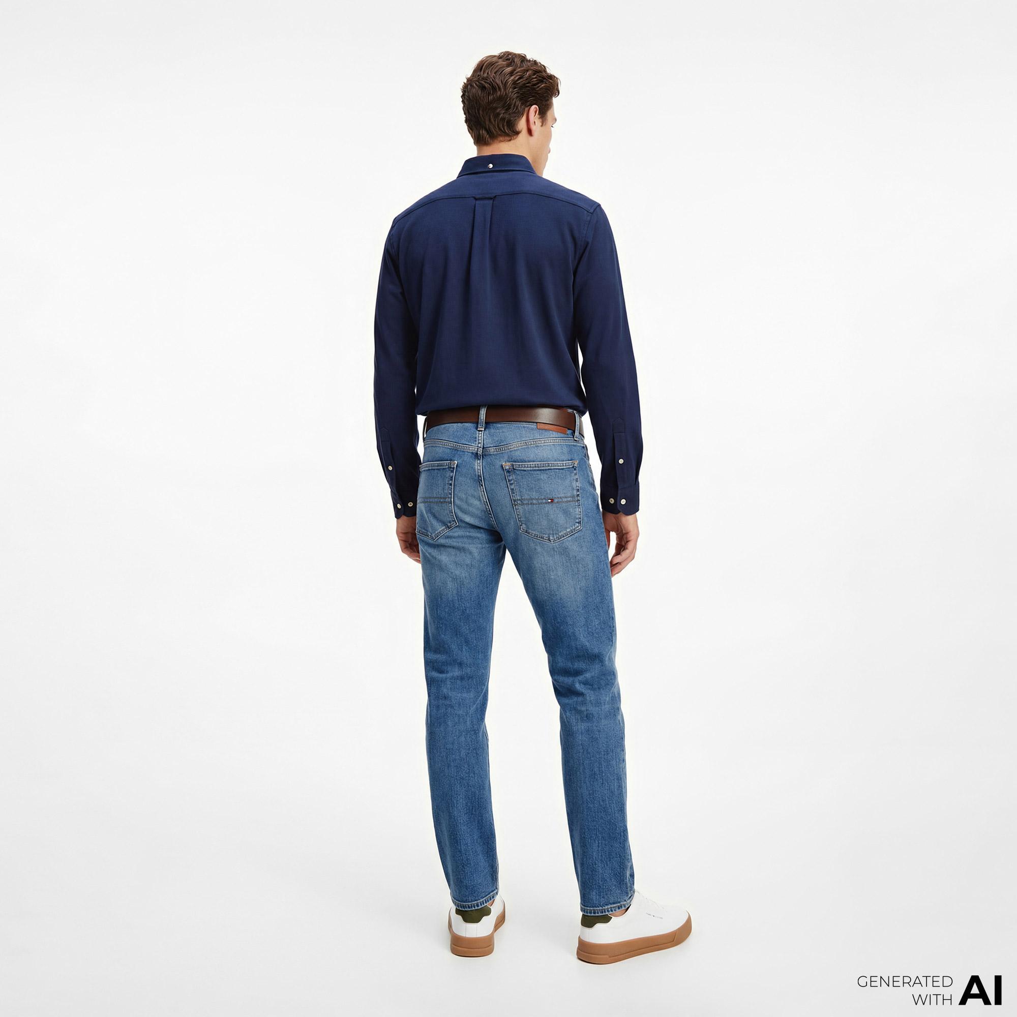 Tommy Hilfiger Core Essentials Erkek Lacivert Gömlek