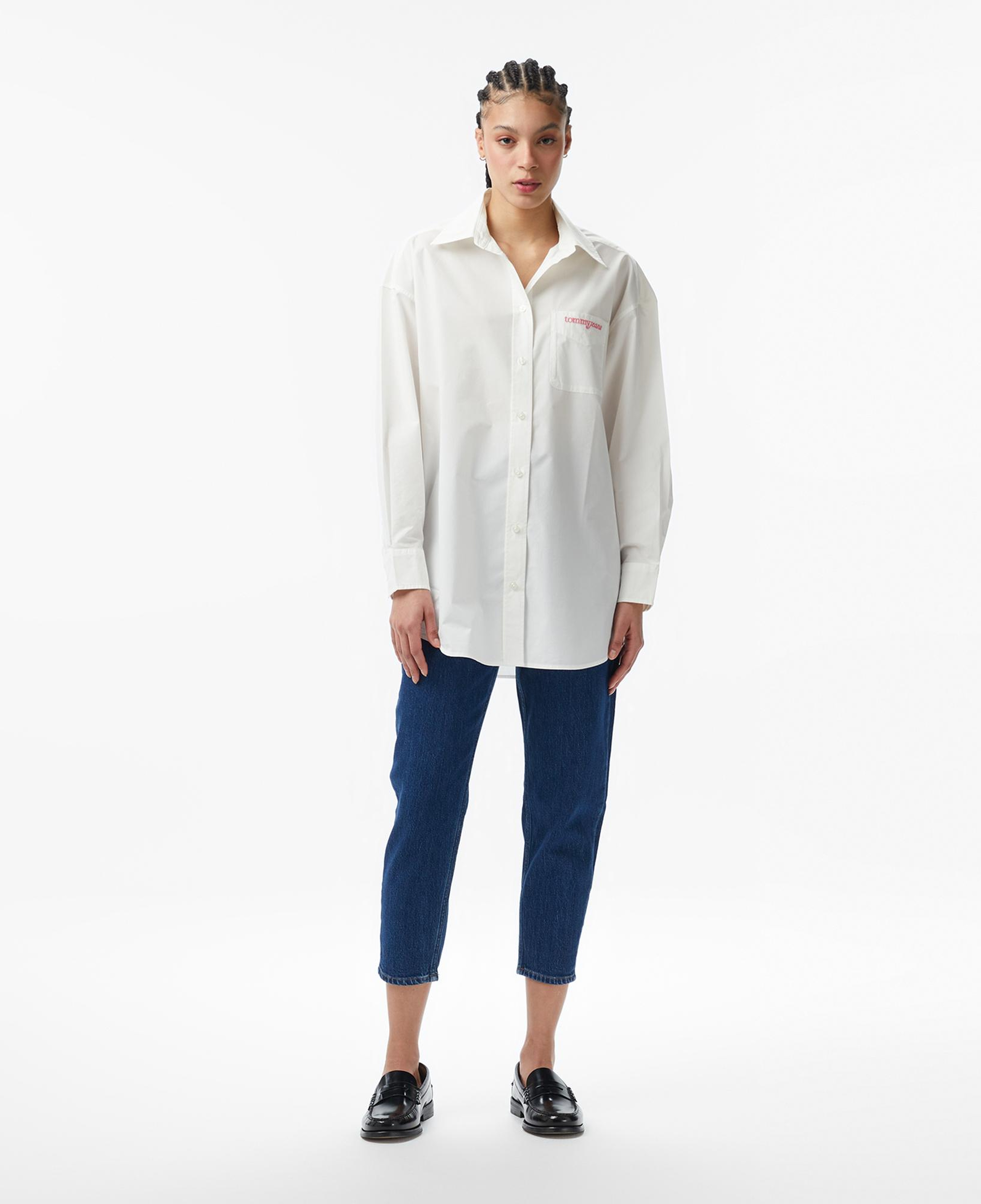 Tommy Hilfiger Script Kadın Beyaz Gömlek