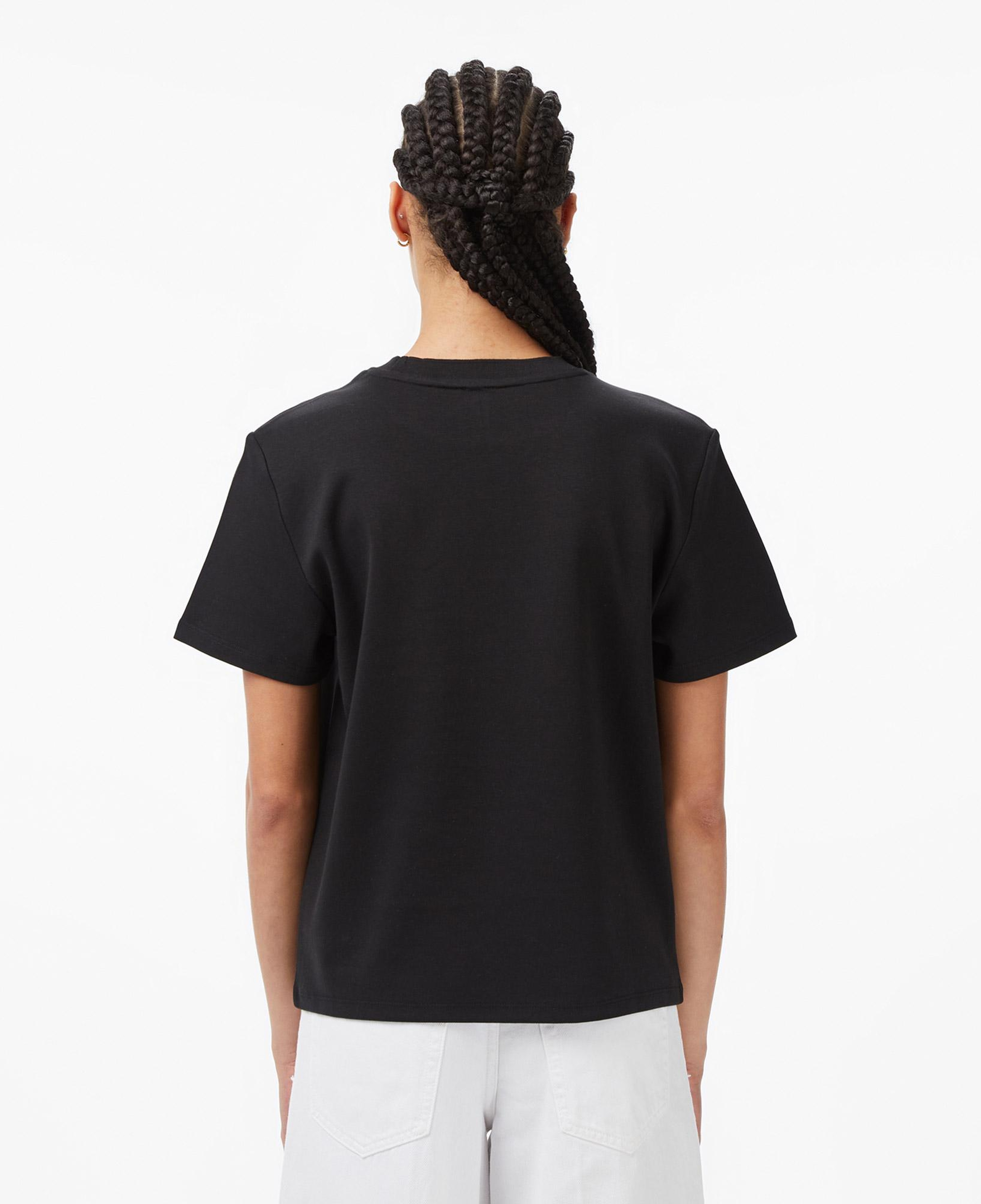 Calvin Klein Interlock Emblem Mock Kadın Siyah T-Shirt