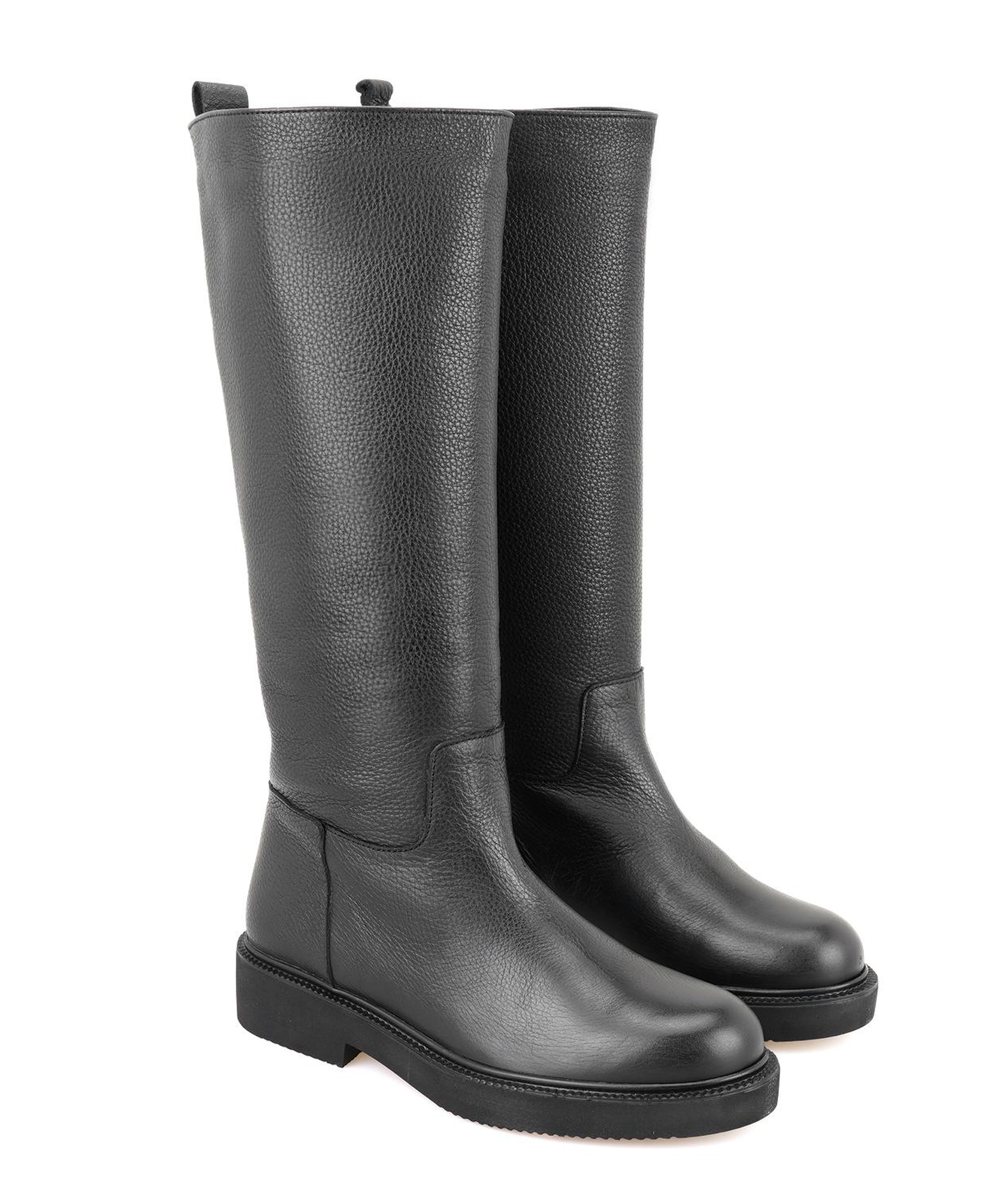 Kadın Siyah Deri Çizme