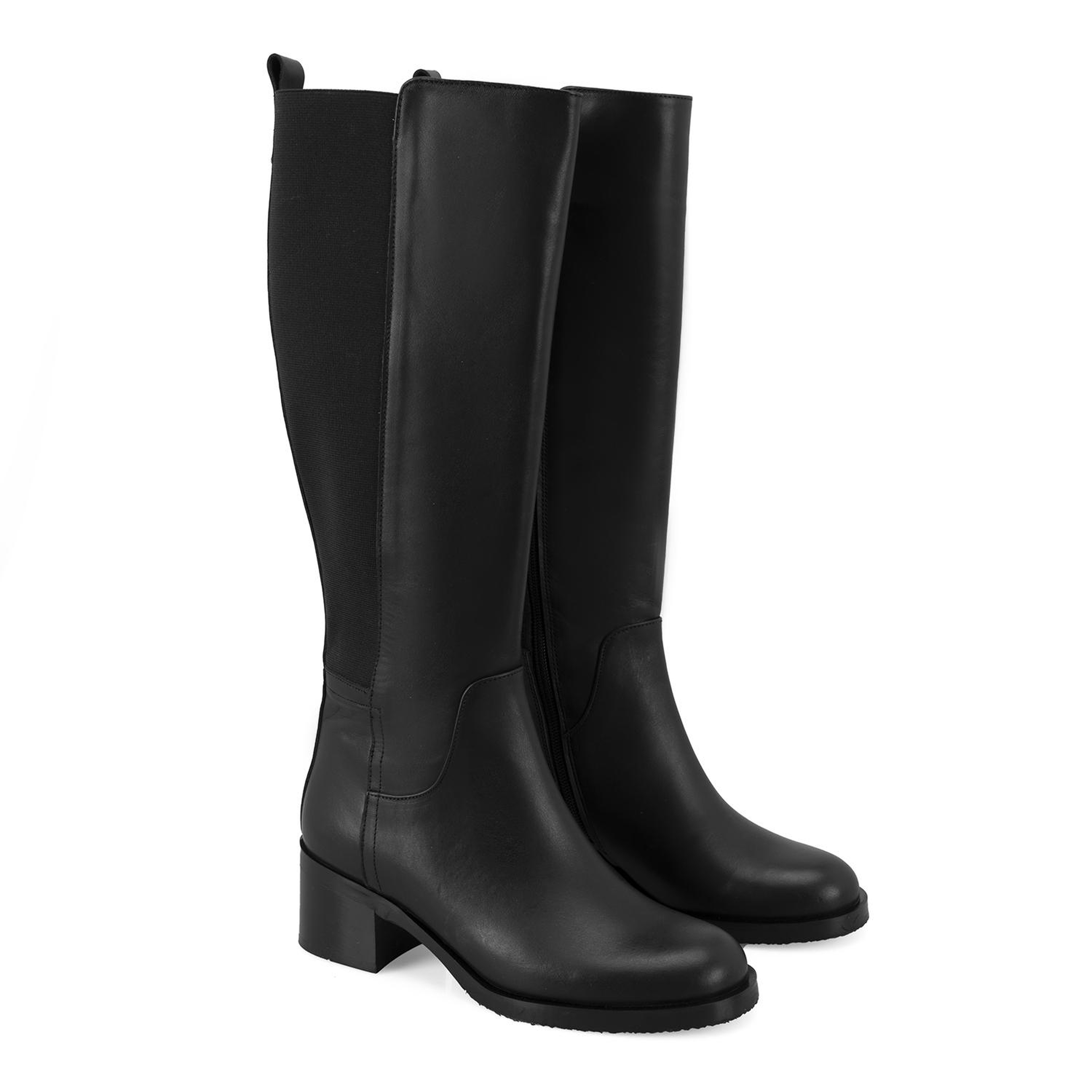 Kadın Siyah Deri Çizme