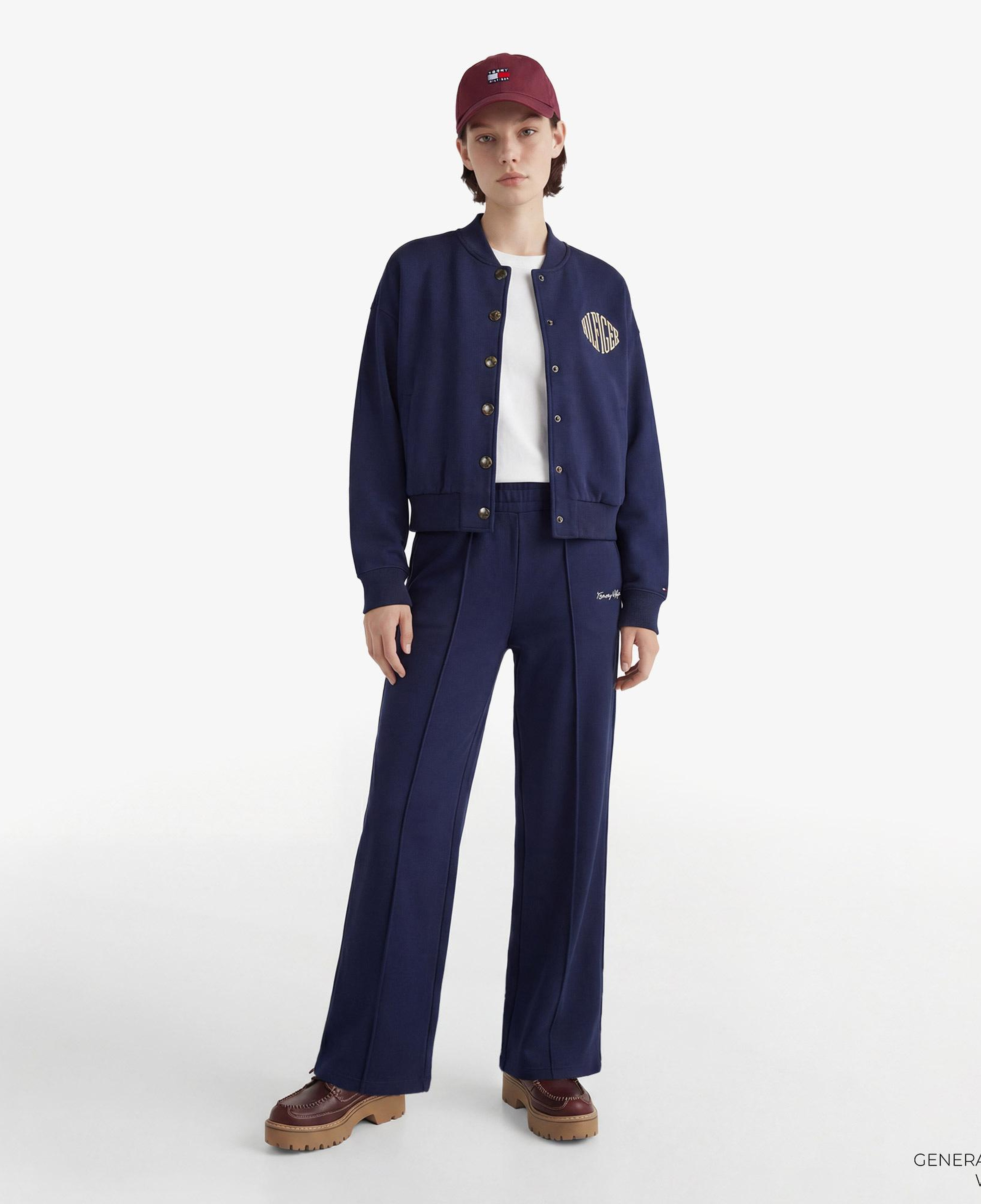 Tommy Hilfiger Gold Btn Script Kadın Lacivert Eşofman Altı