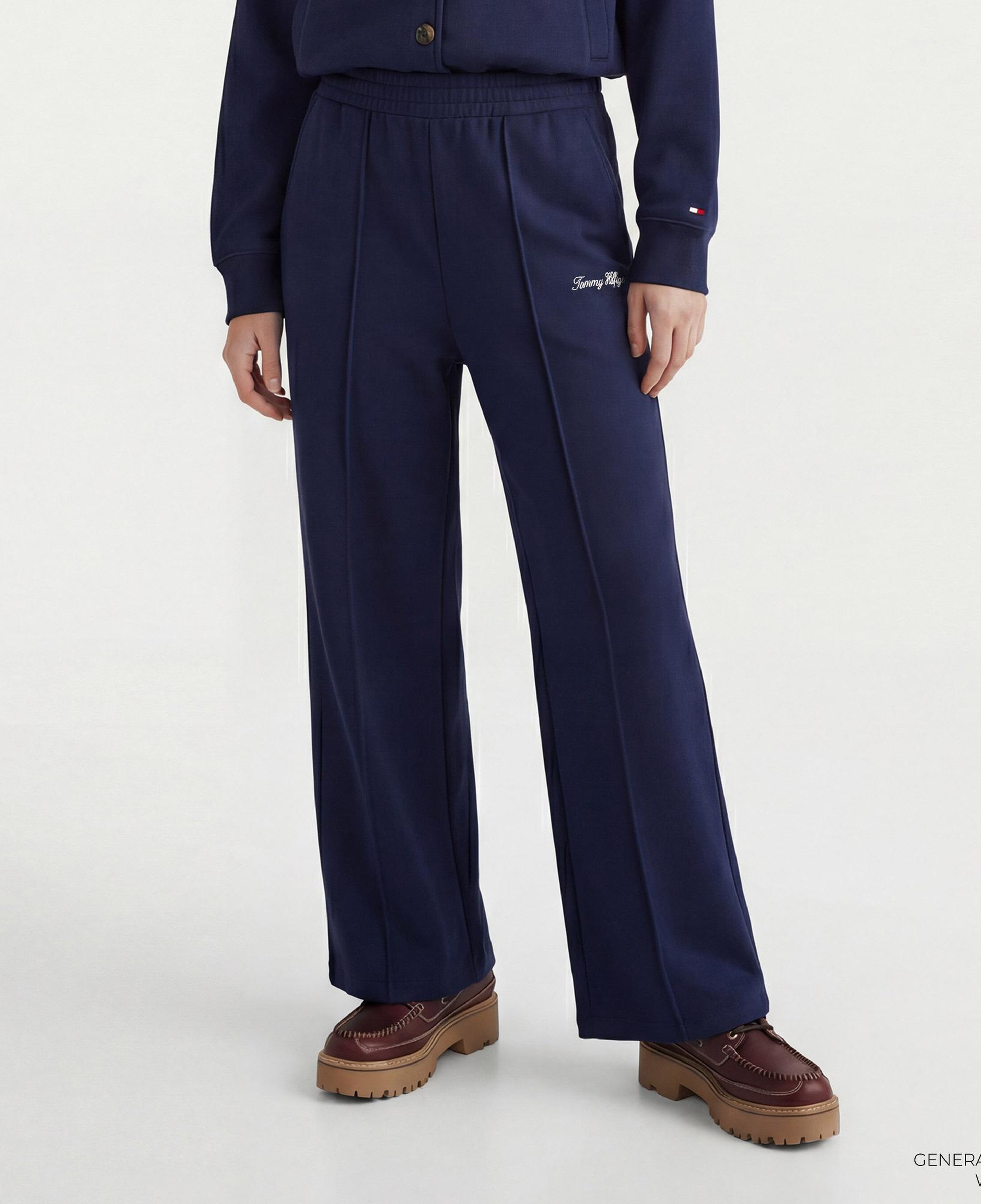 Tommy Hilfiger Gold Btn Script Kadın Lacivert Eşofman Altı