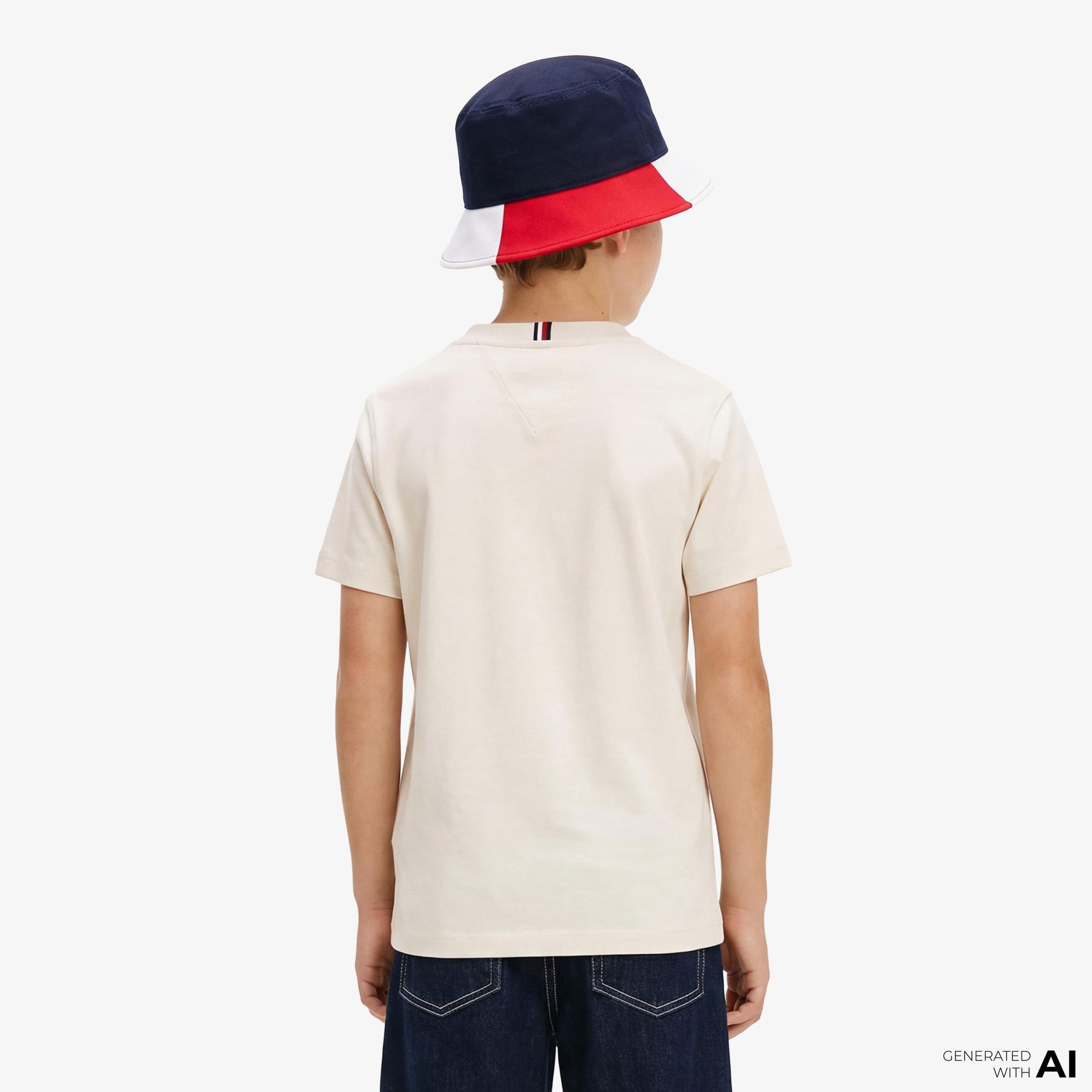 Tommy Hilfiger Icons Çocuk Beyaz T-Shirt