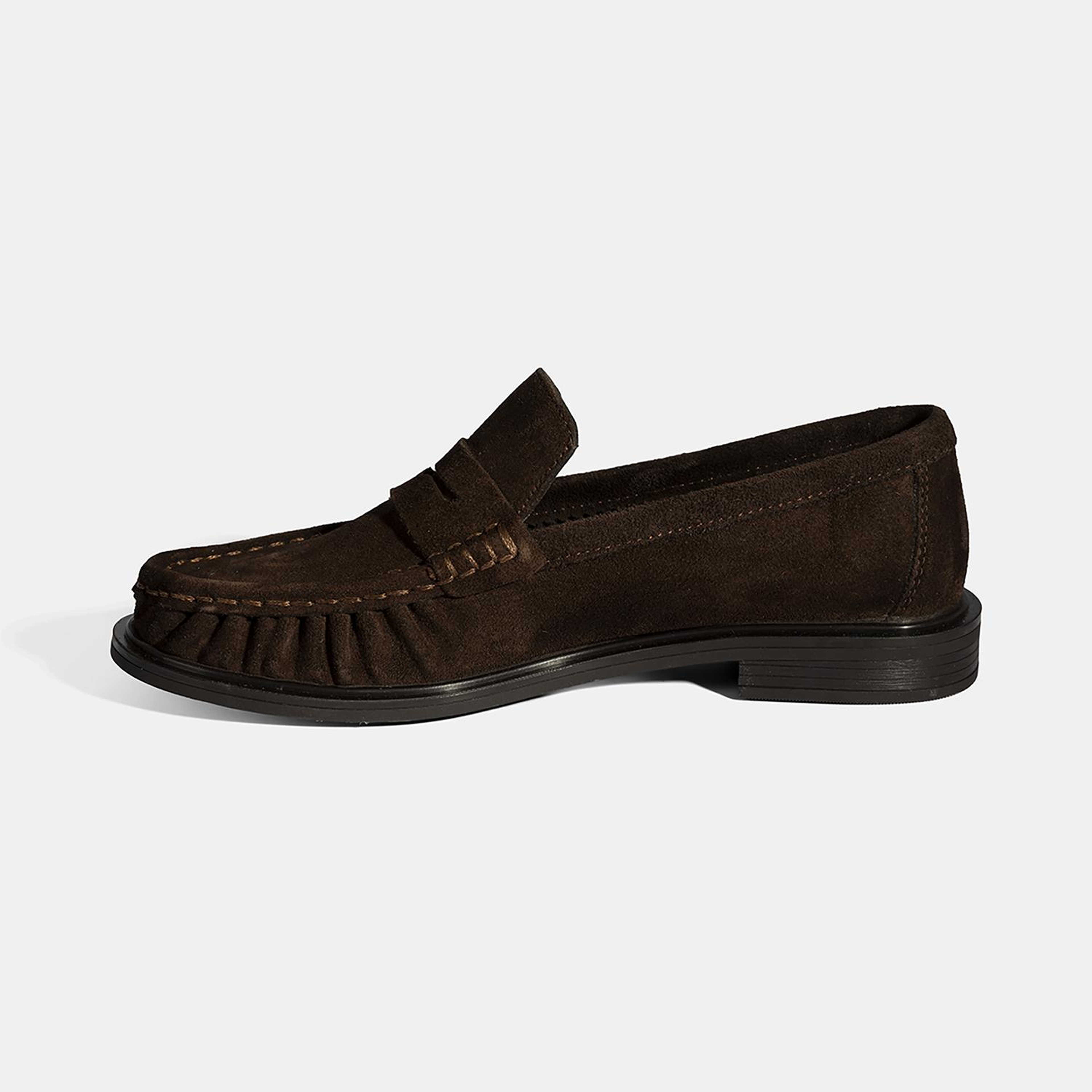 Kadın Taba Süet Deri Loafer