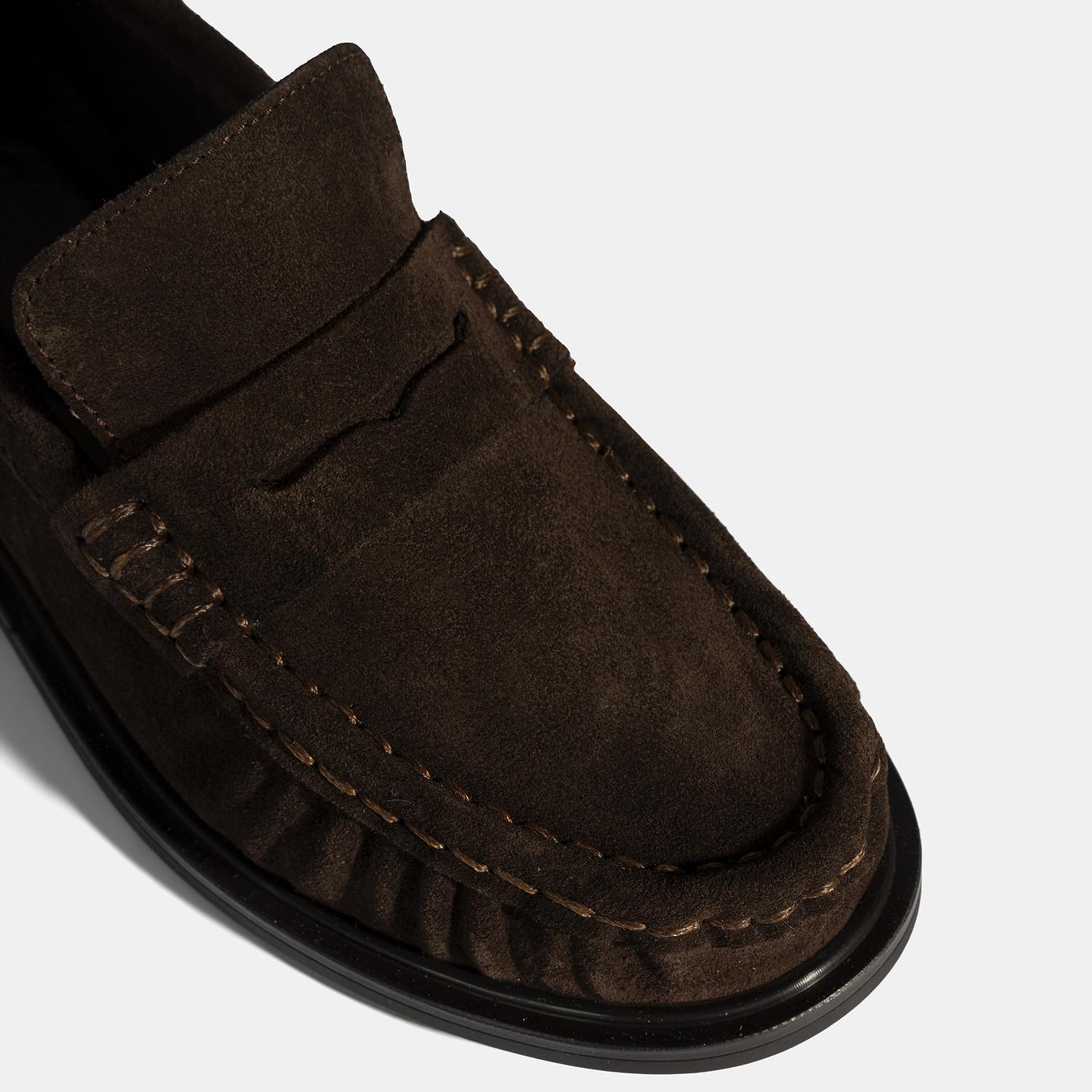 Kadın Taba Süet Deri Loafer