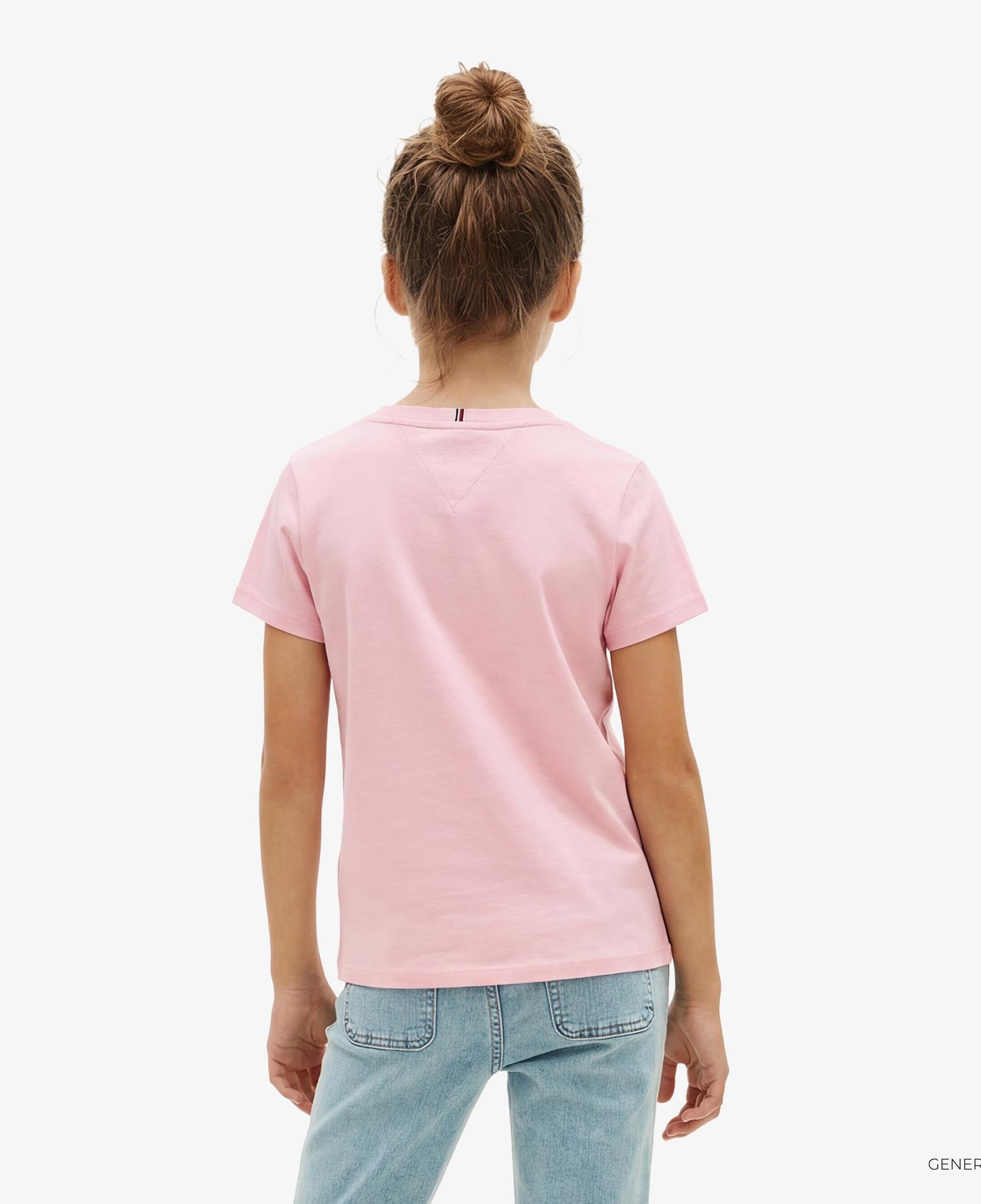 Tommy Hilfiger Flower Çocuk Pembe T-Shirt
