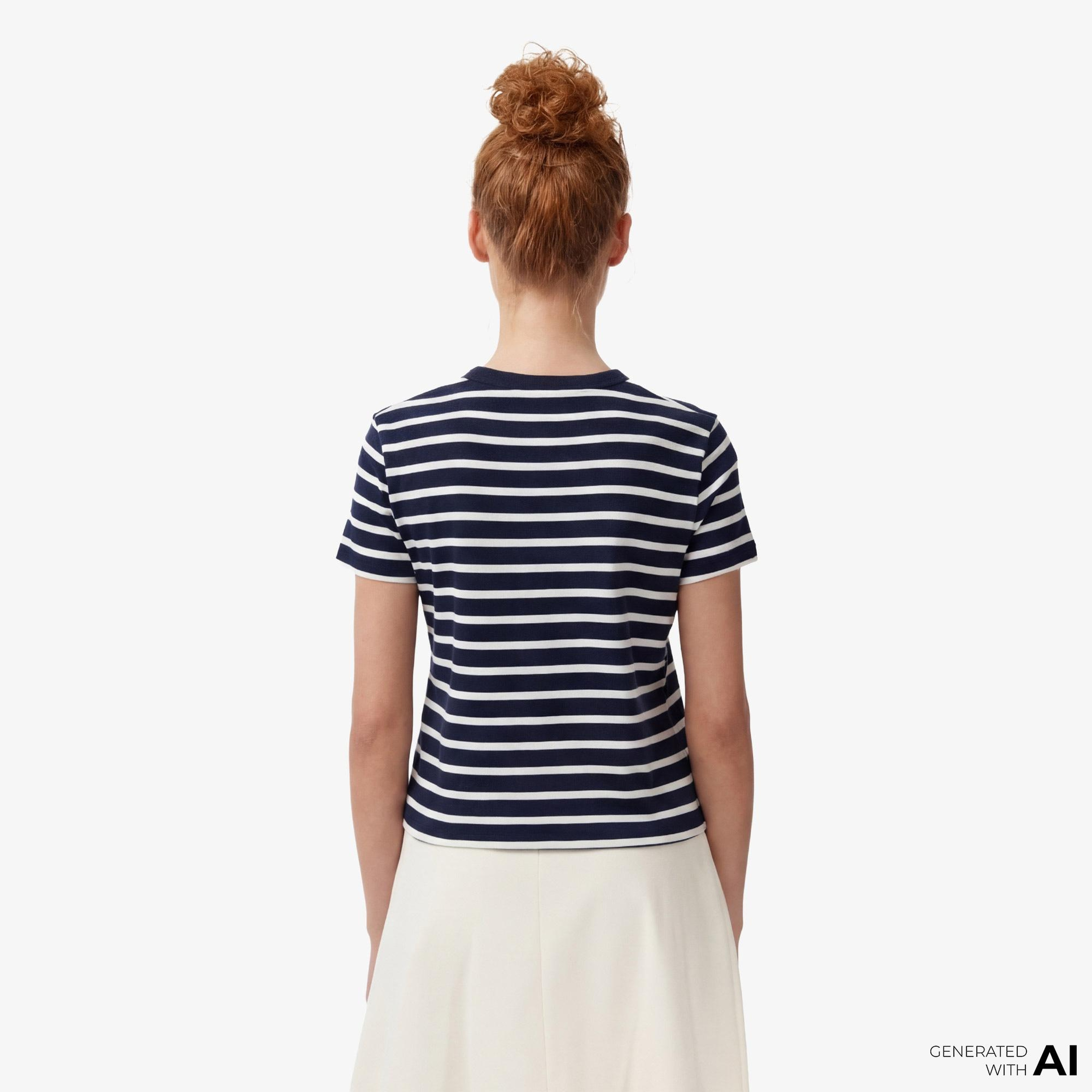 Tommy Hilfiger Gold Button Kadın Lacivert T-Shirt