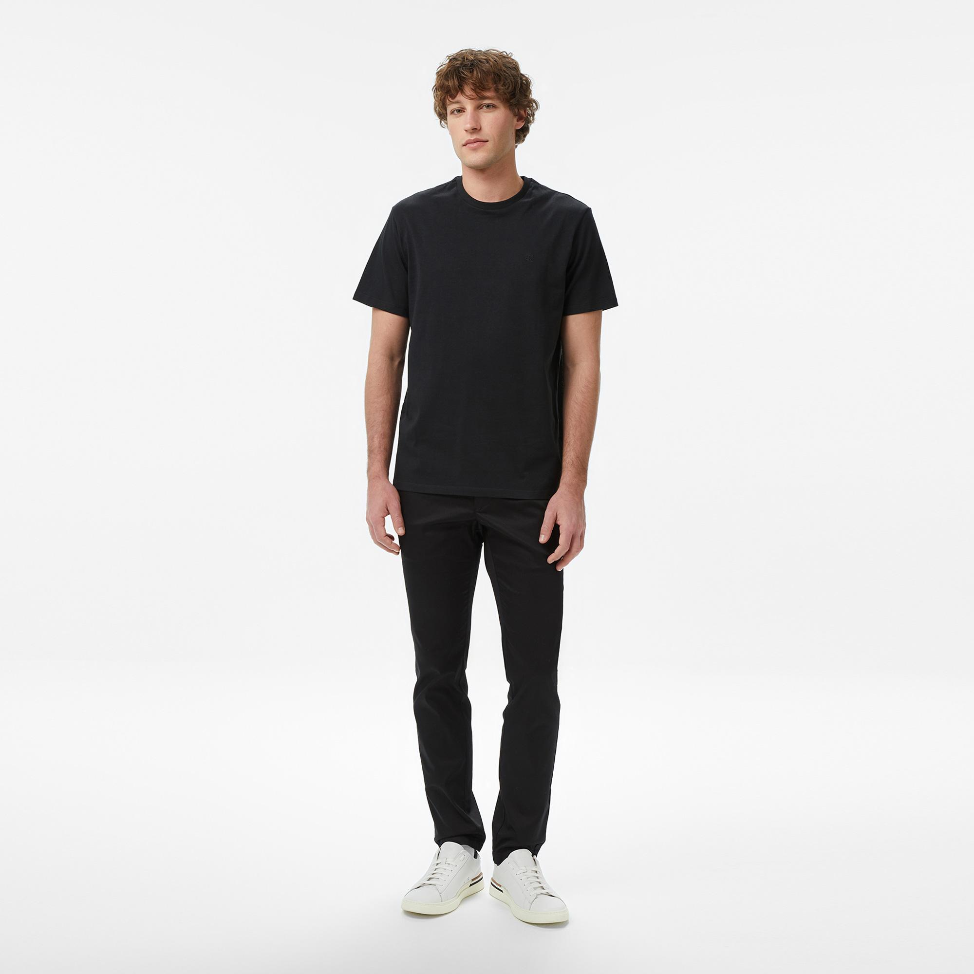 Calvin Klein Classic Monogram Erkek Siyah T-Shirt