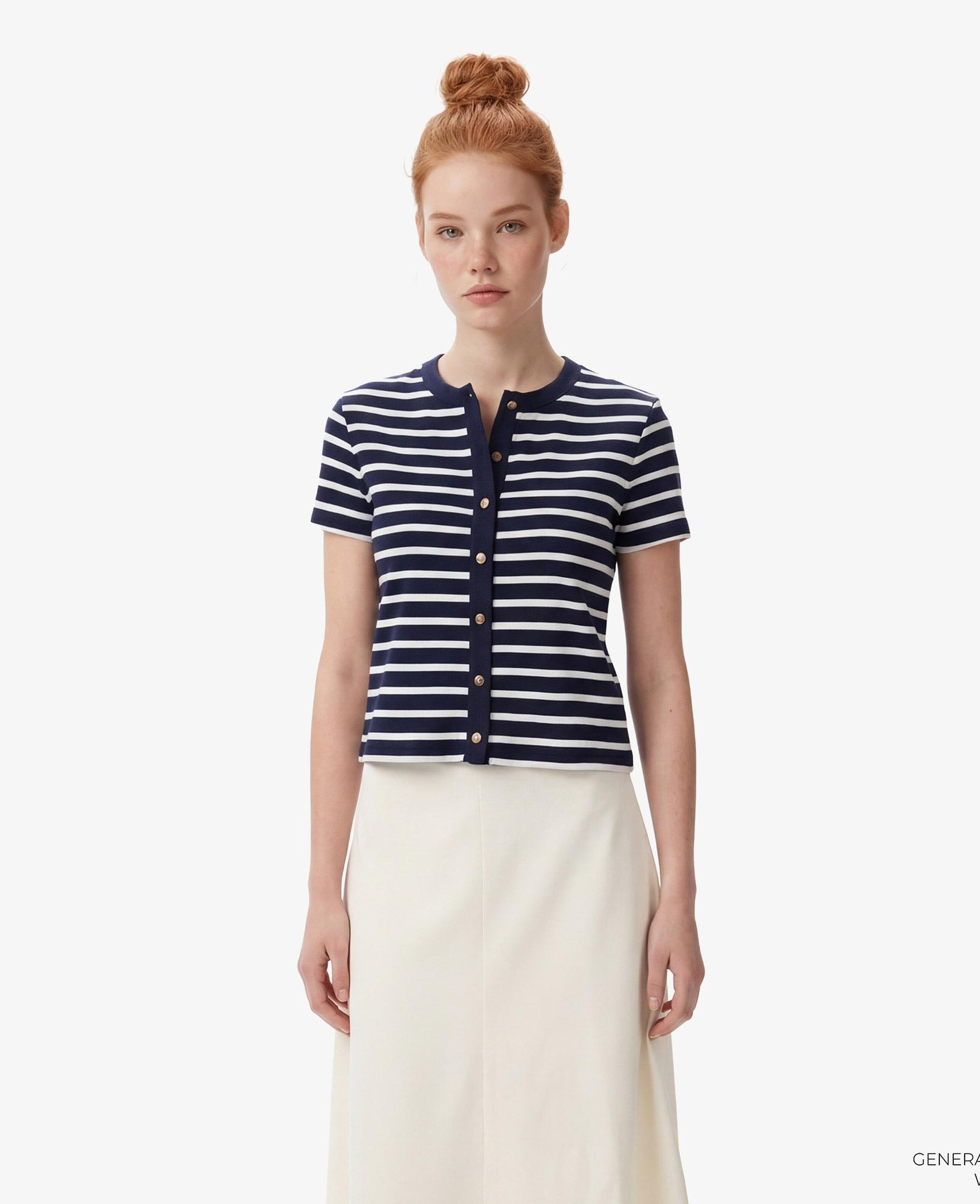 Tommy Hilfiger Gold Button Kadın Lacivert T-Shirt