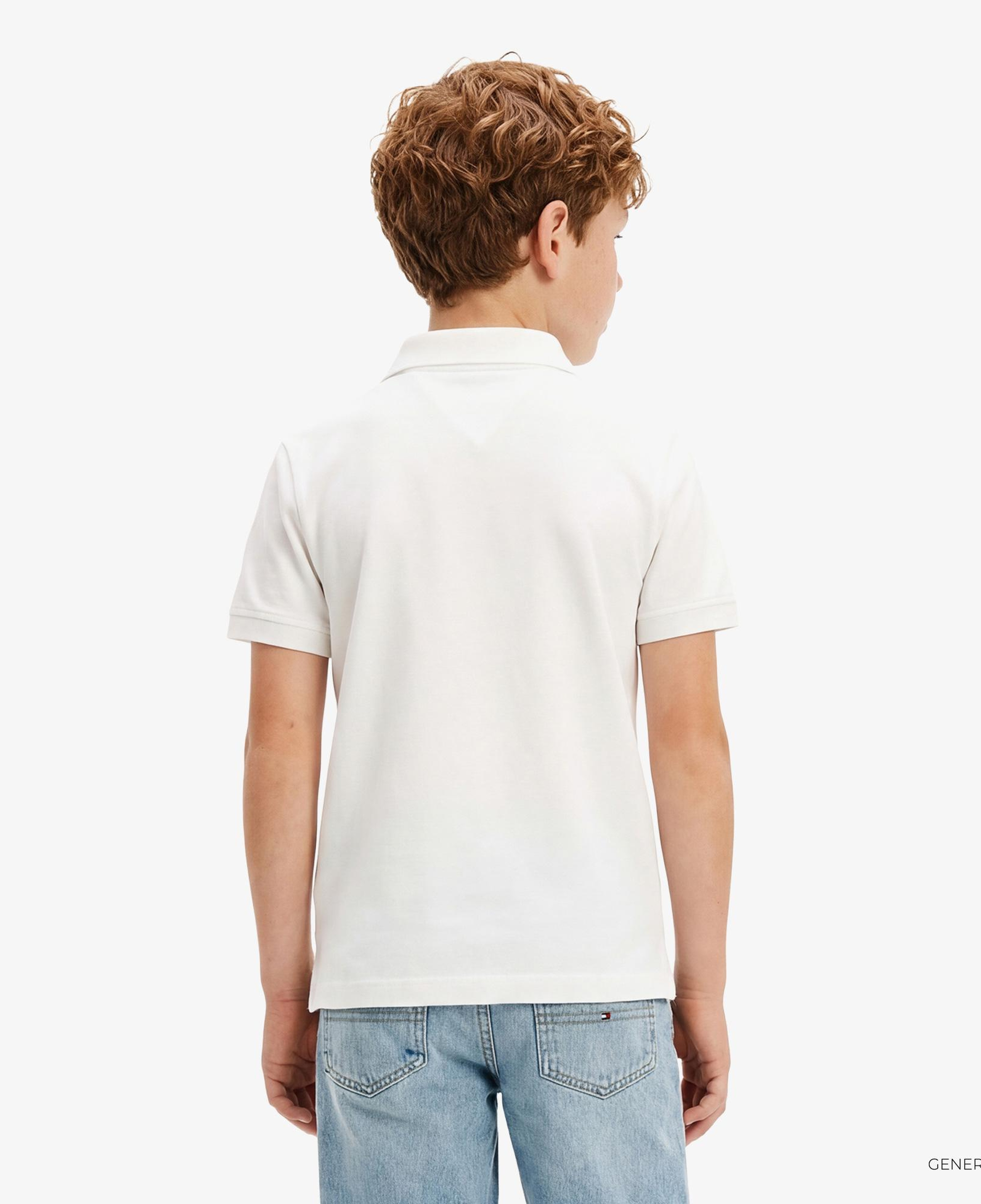 Tommy Hilfiger Essentials Çocuk Beyaz Polo Yaka T-Shirt