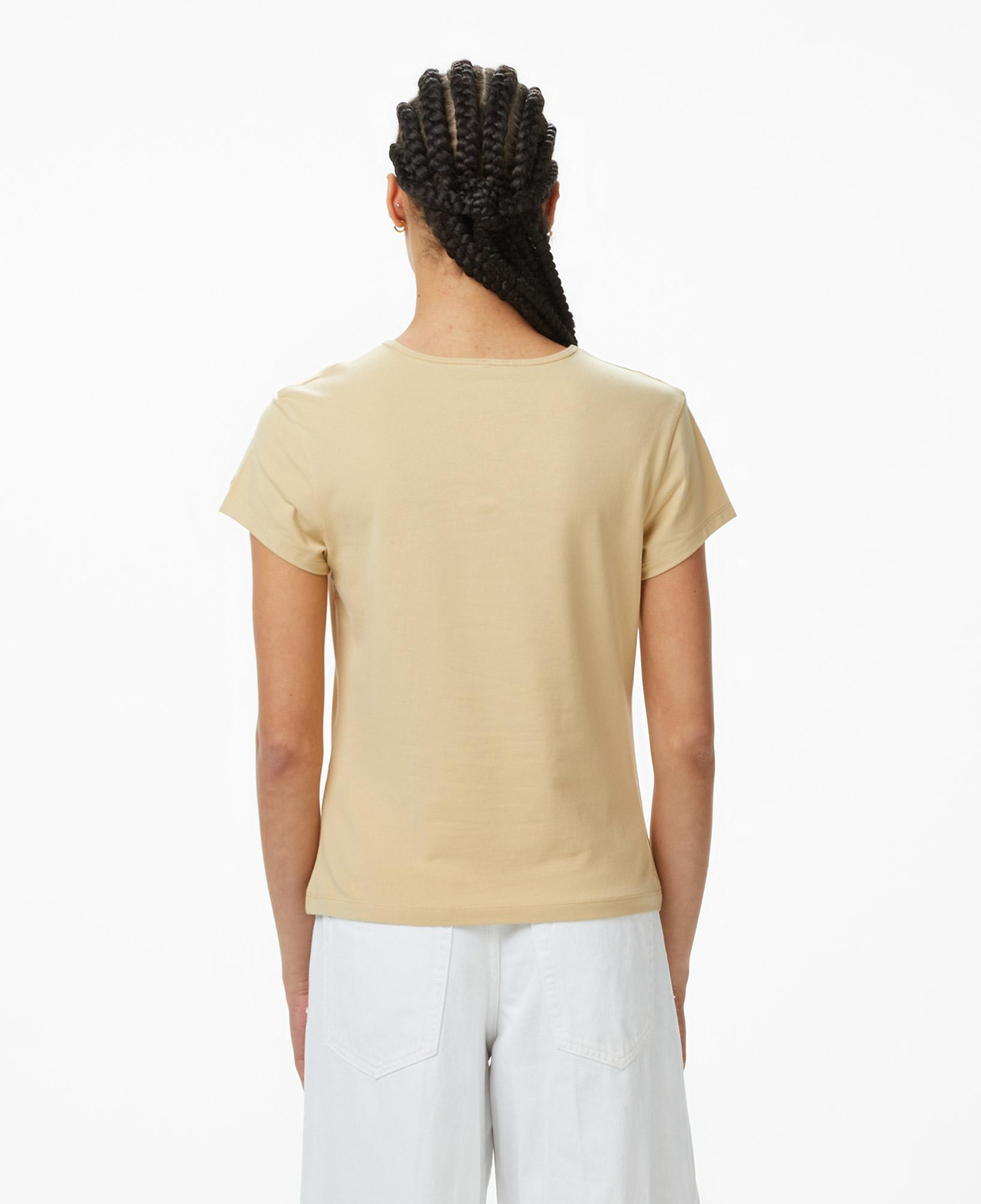 Tommy Hilfiger Emboss Kadın Bej T-Shirt