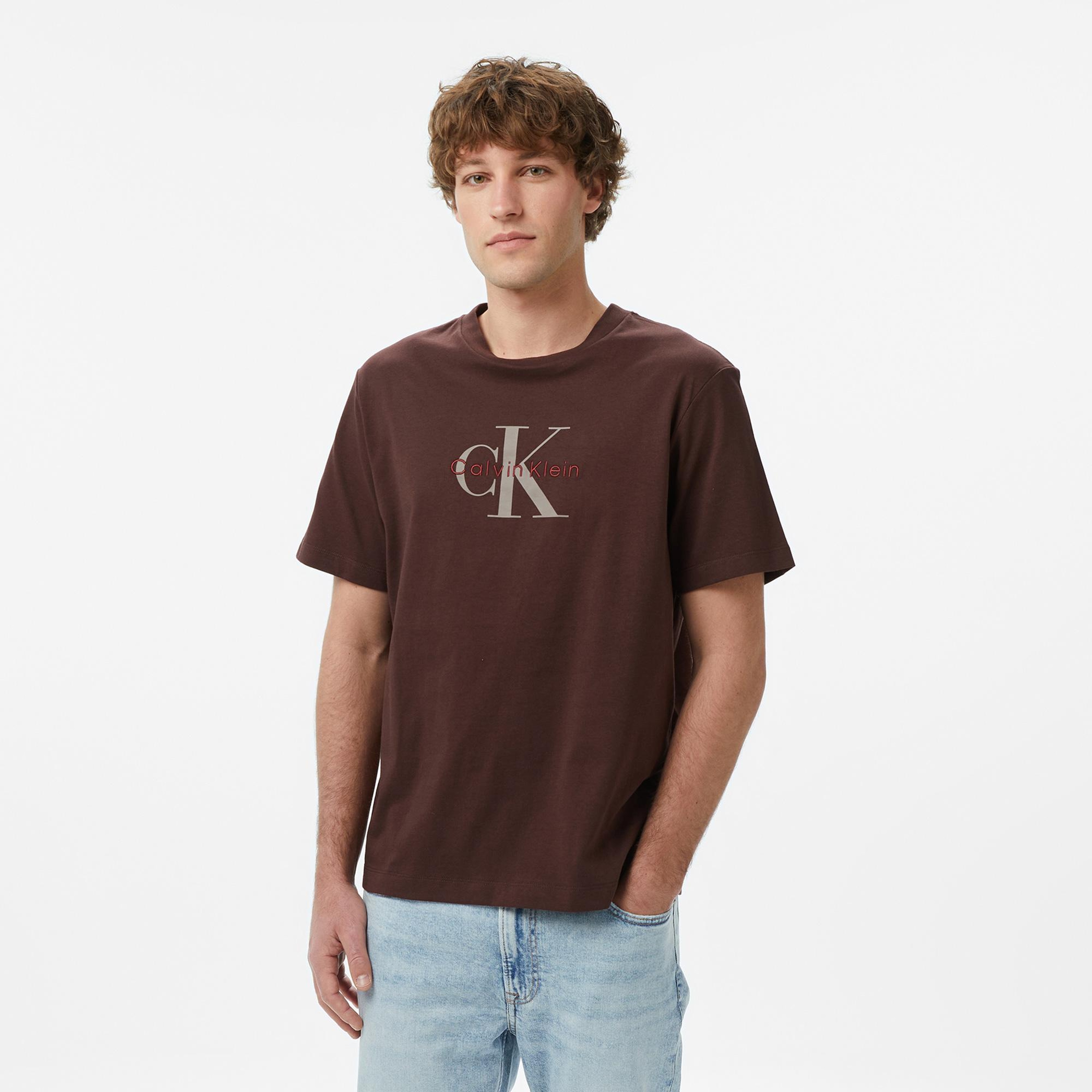 Calvin Klein Hero Monologo 20S Erkek Kahverengi T-Shirt