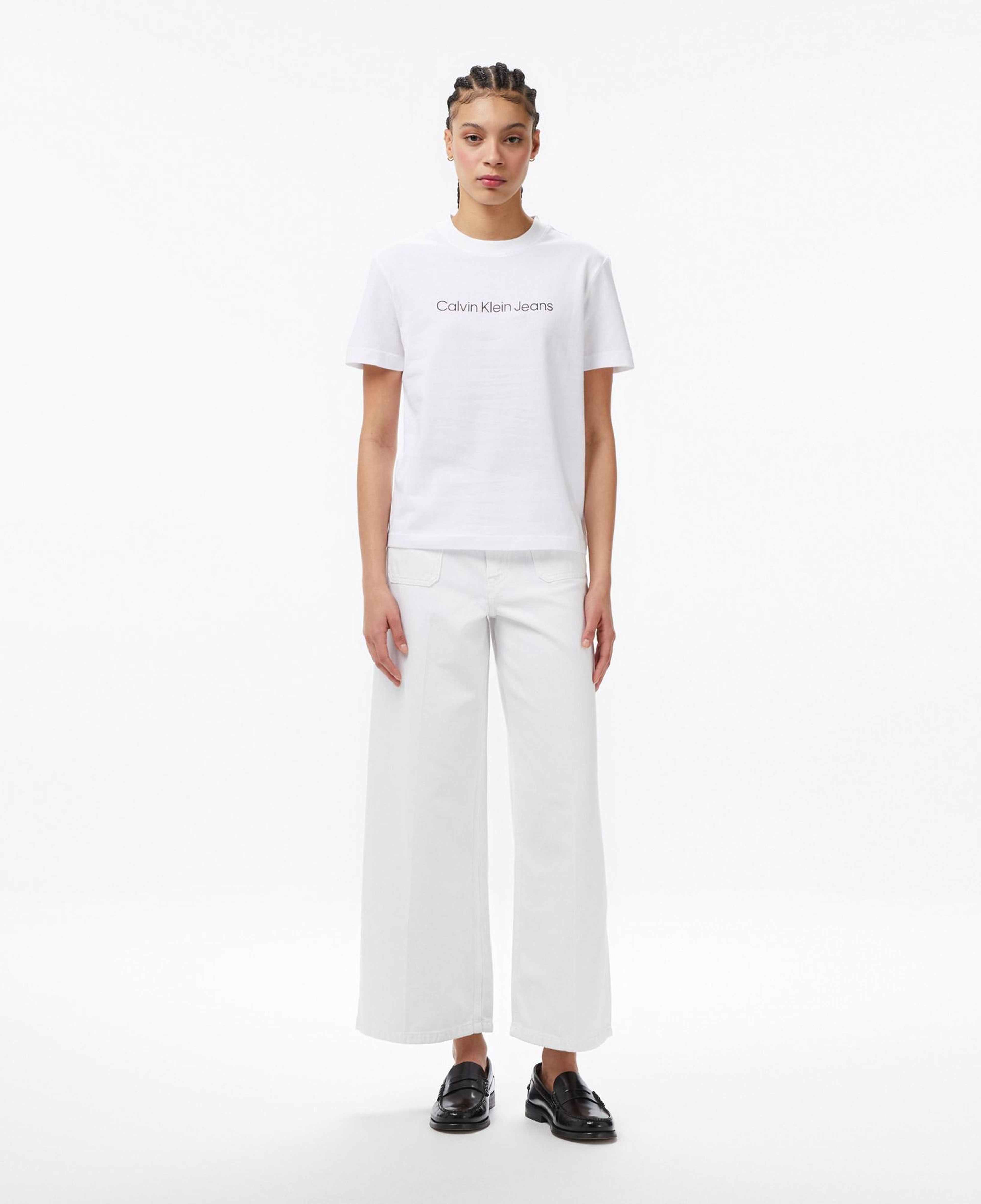 Calvin Klein Logo Classic Kadın Beyaz T-Shirt