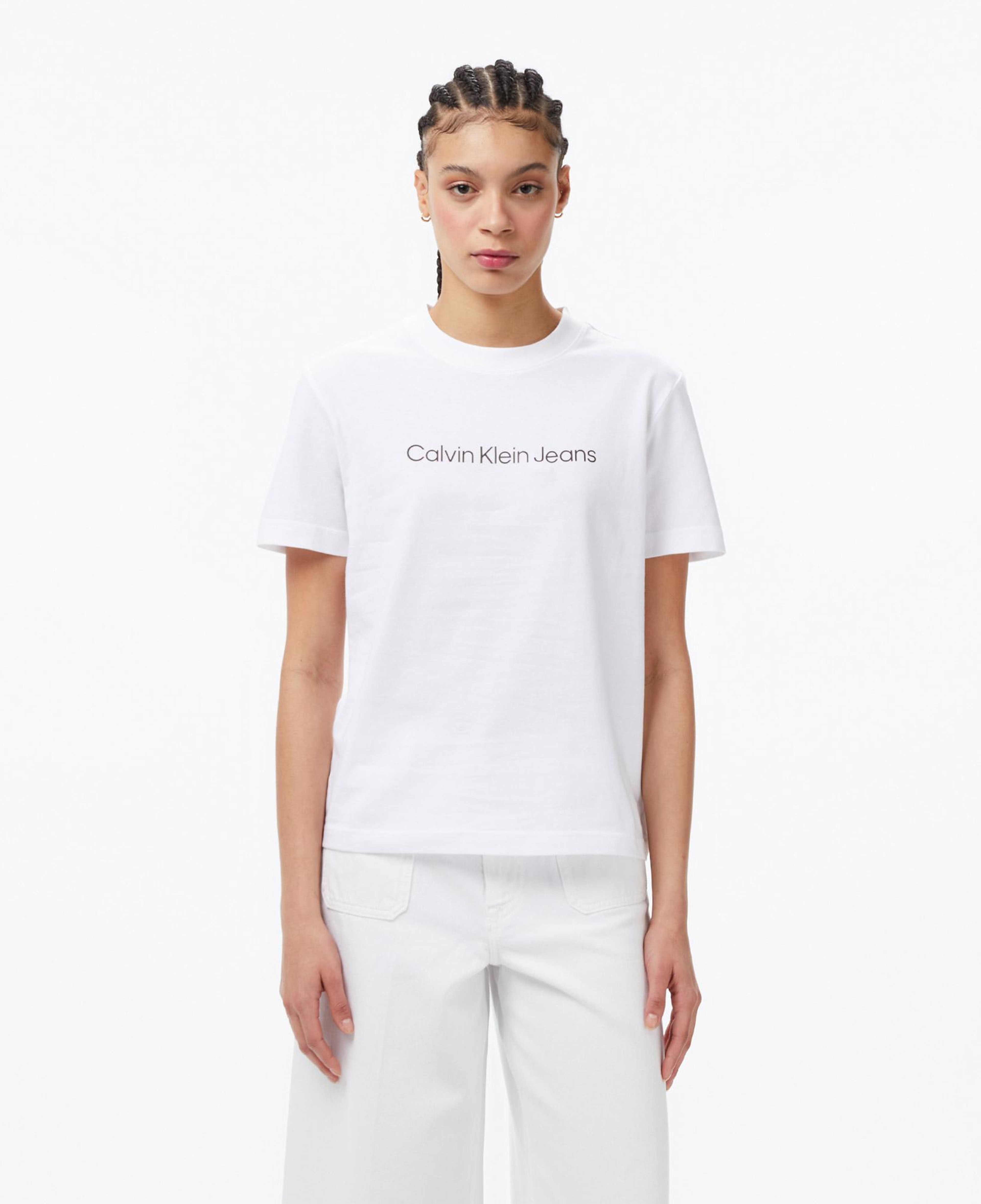 Calvin Klein Logo Classic Kadın Beyaz T-Shirt