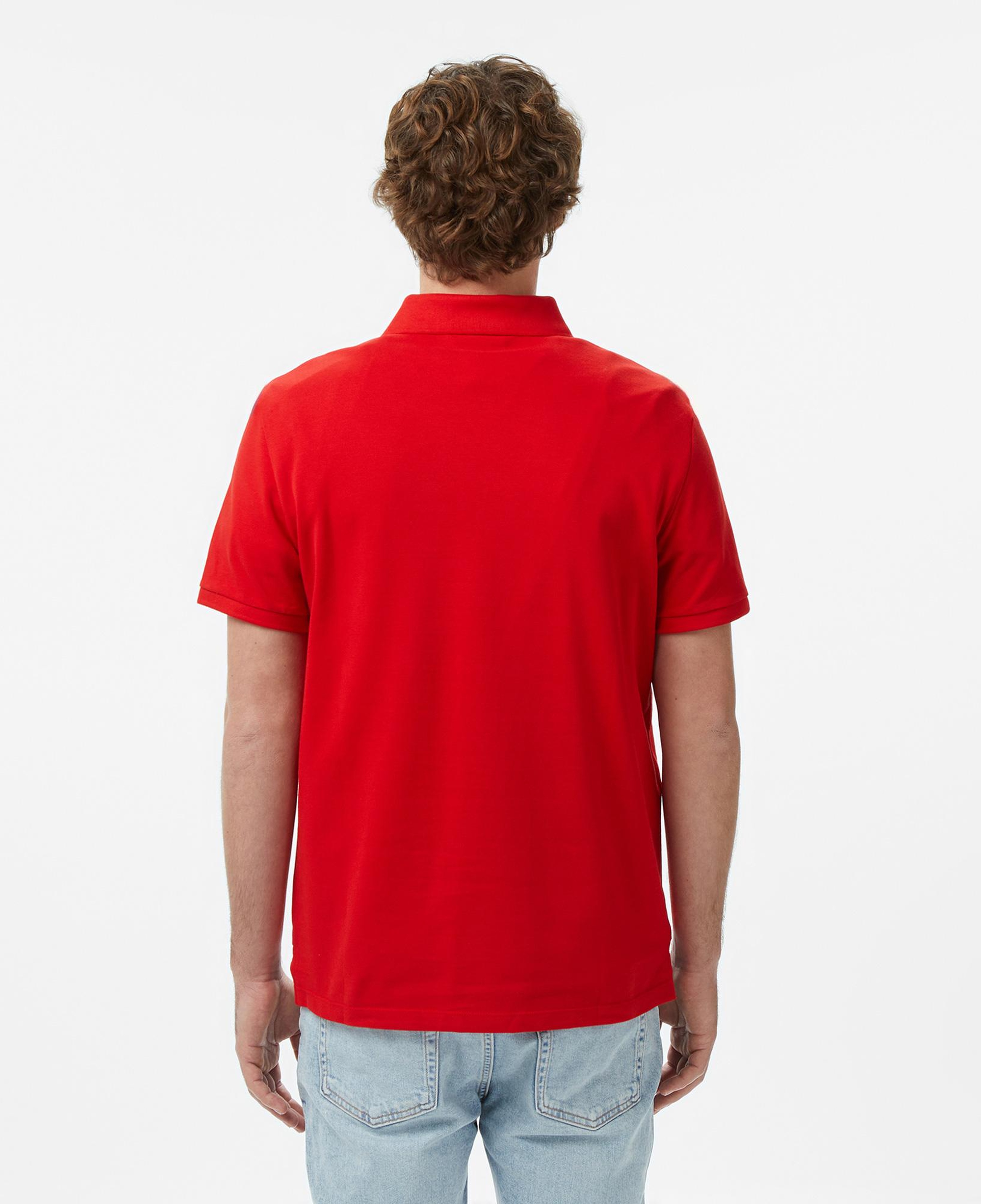 Calvin Klein Monogram Pique  Erkek Kırmızı Polo