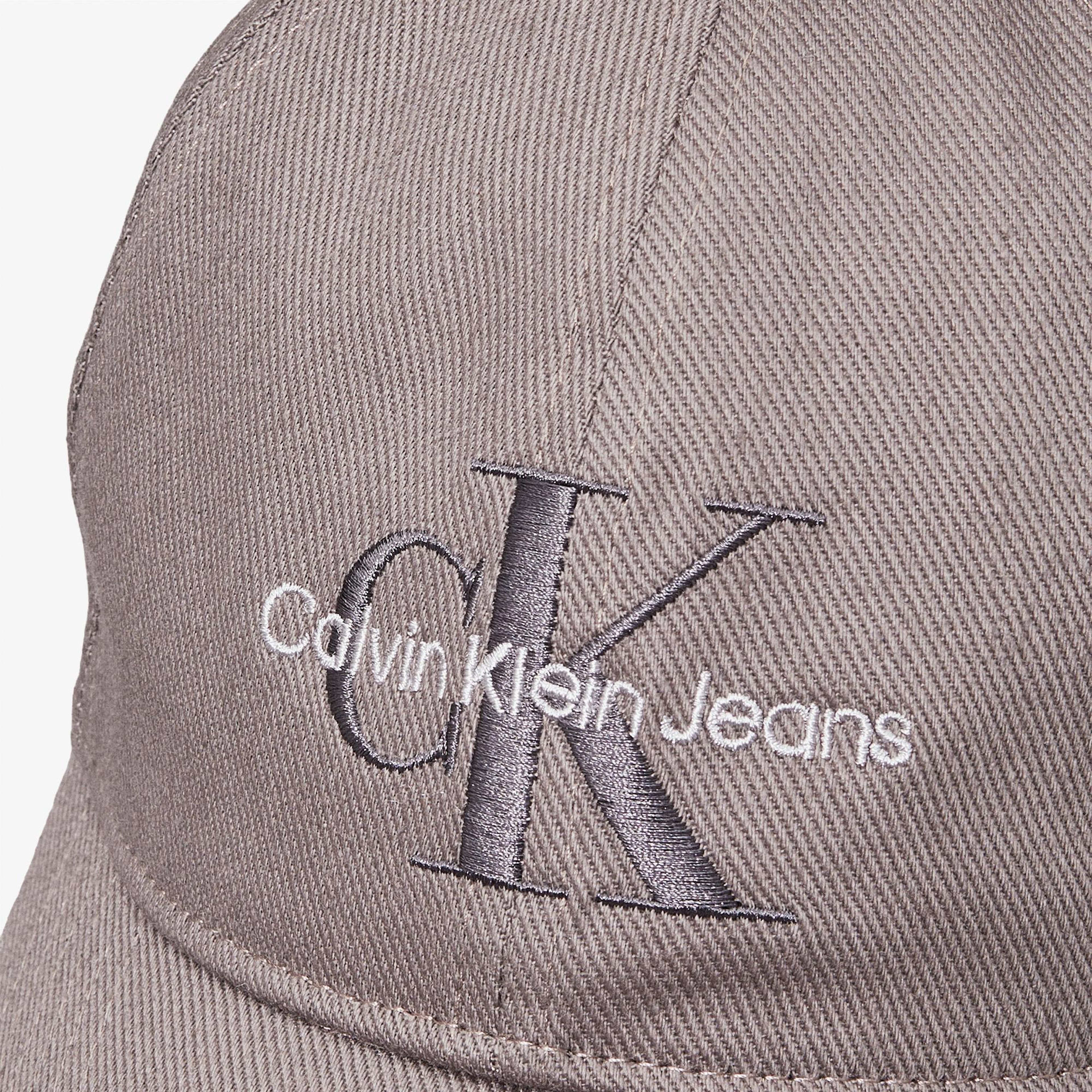 Calvin Klein Monologo Embroidery Baseball Erkek Gri Şapka