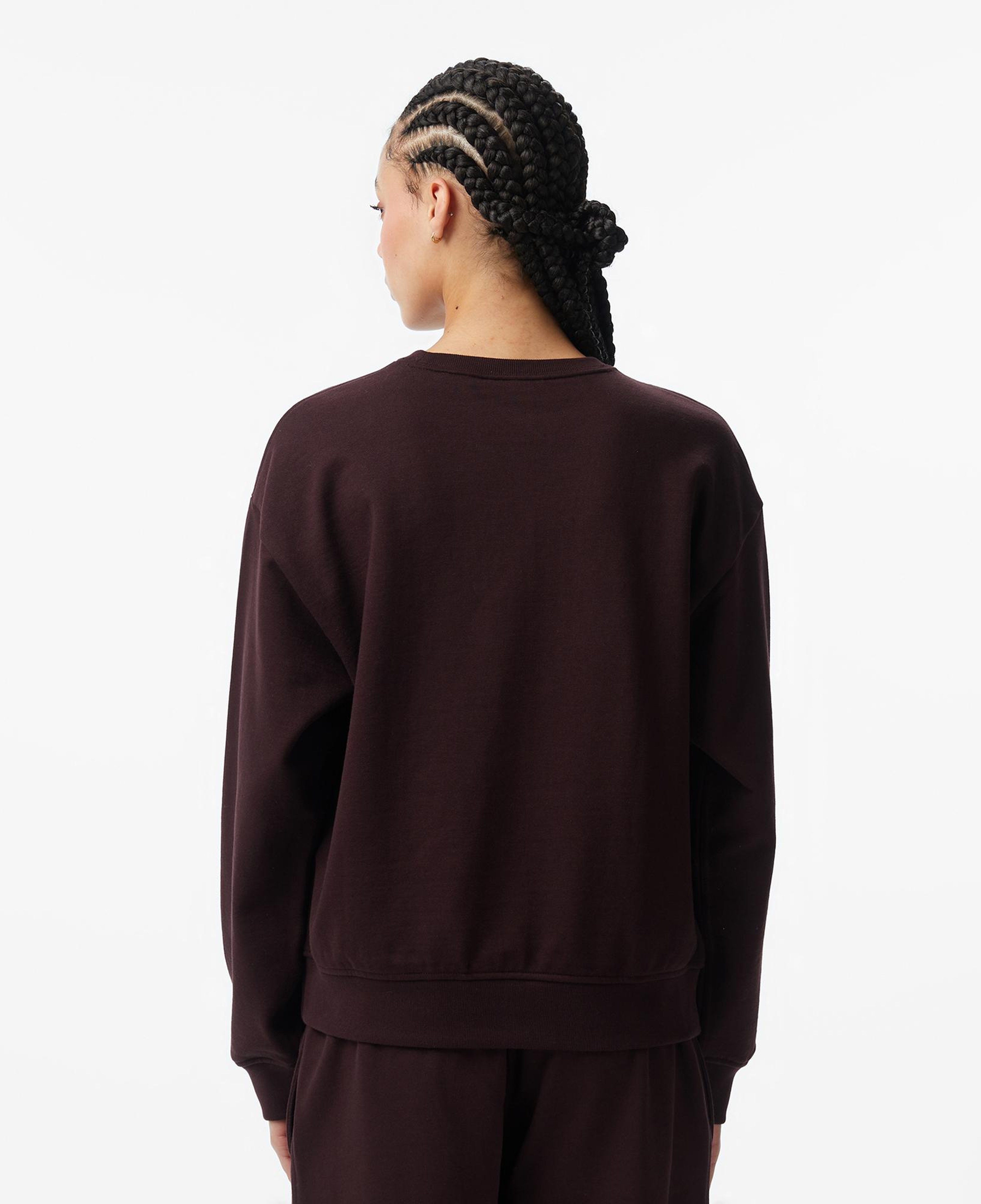 Calvin Klein Monologo French Terry Relaxed Kadın Kahverengi Sweatshirt