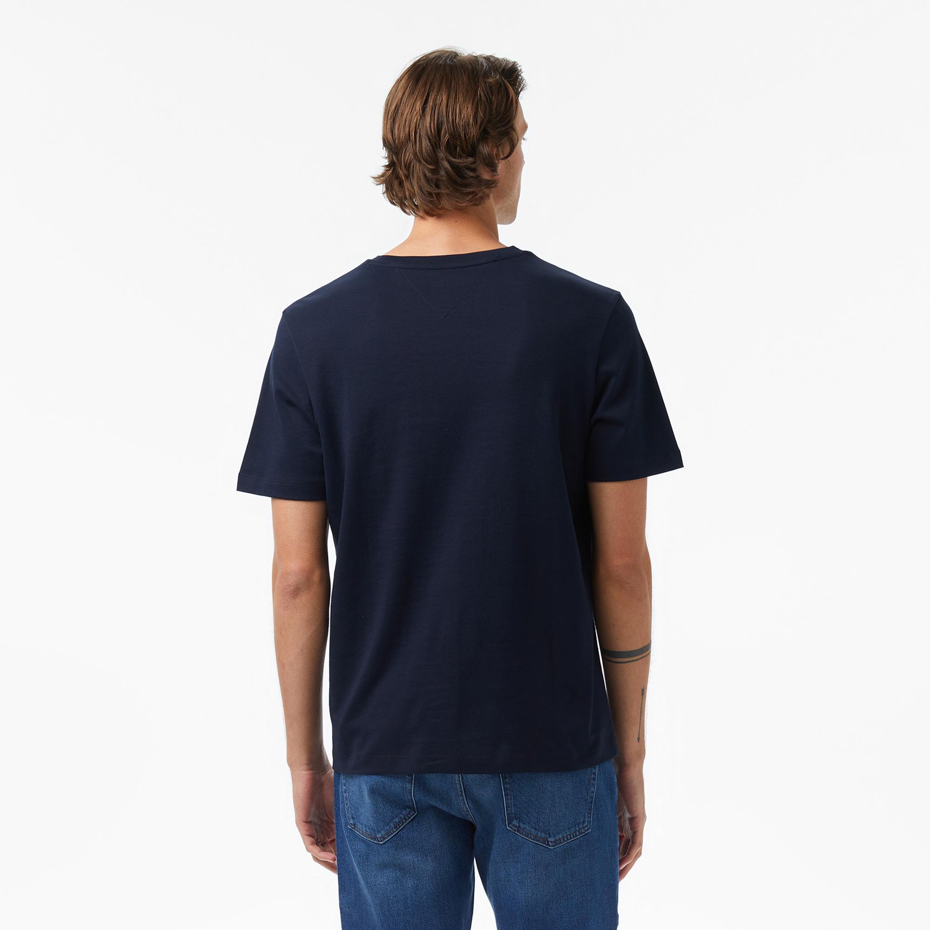 Tommy Hilfiger Elevated Essentials Erkek Lacivert T-Shirt