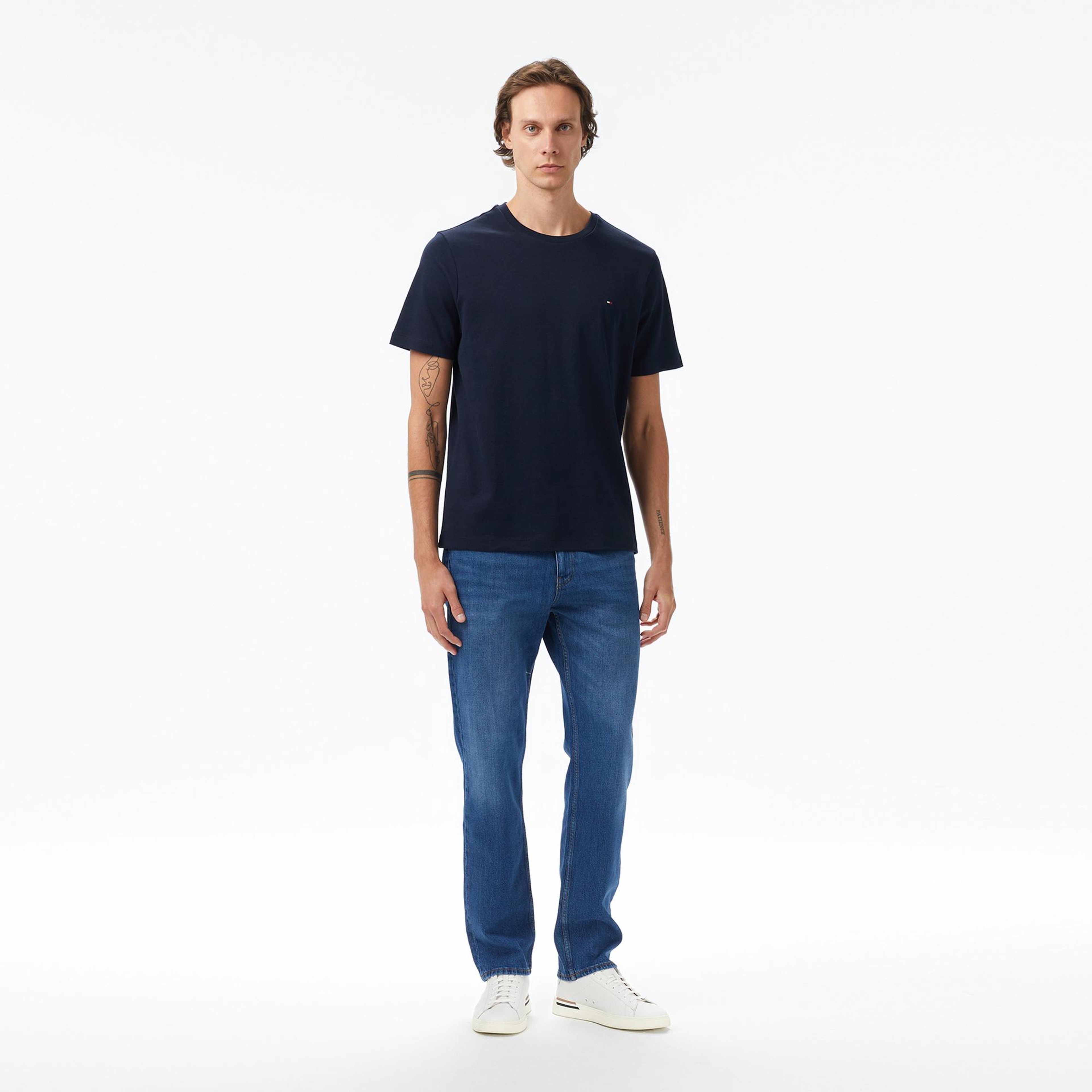 Tommy Hilfiger Elevated Essentials Erkek Lacivert T-Shirt