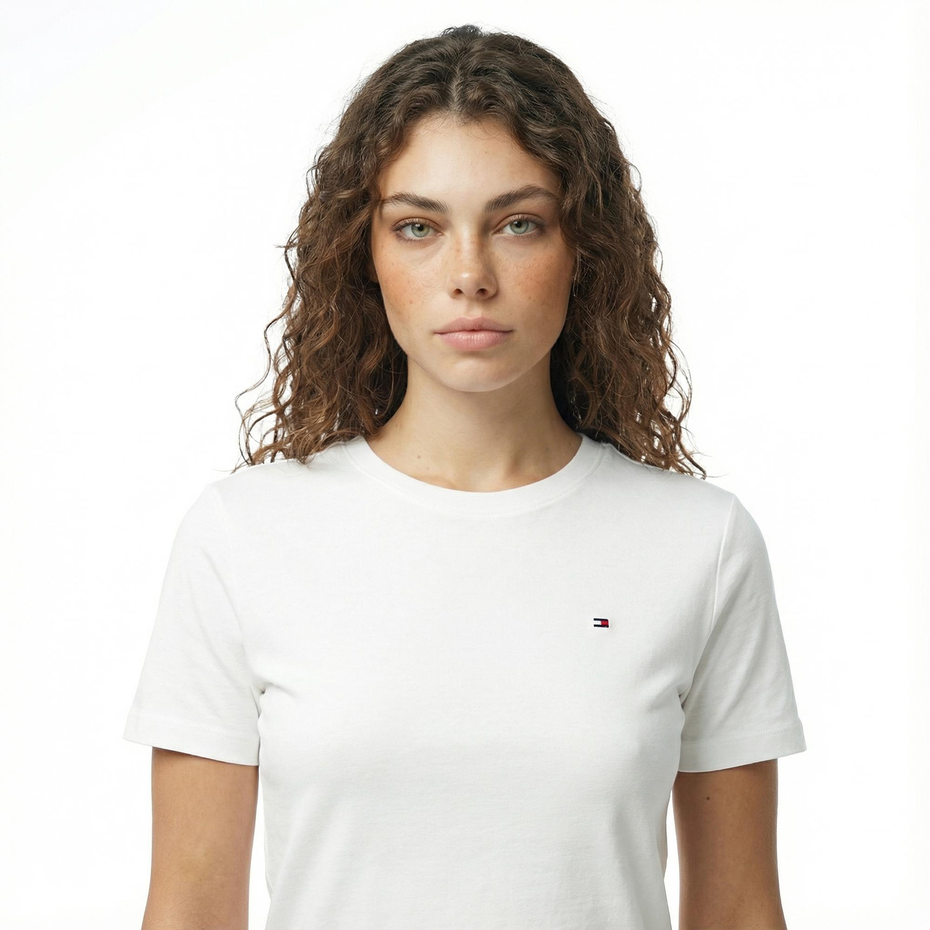 Tommy Hilfiger Cody Kadın Beyaz T-Shirt