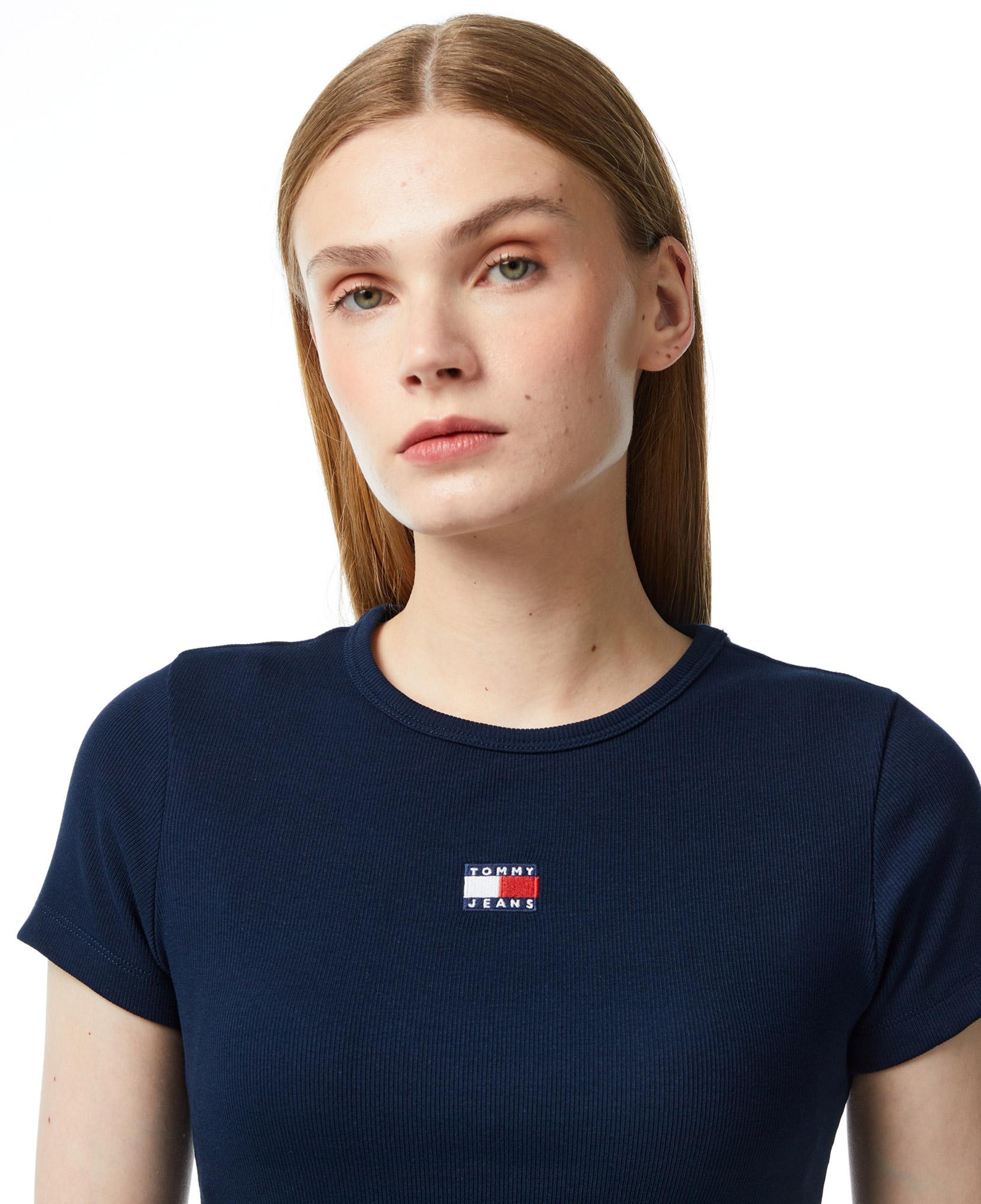 Tommy Hilfiger Badge Kadın Lacivert T-Shirt