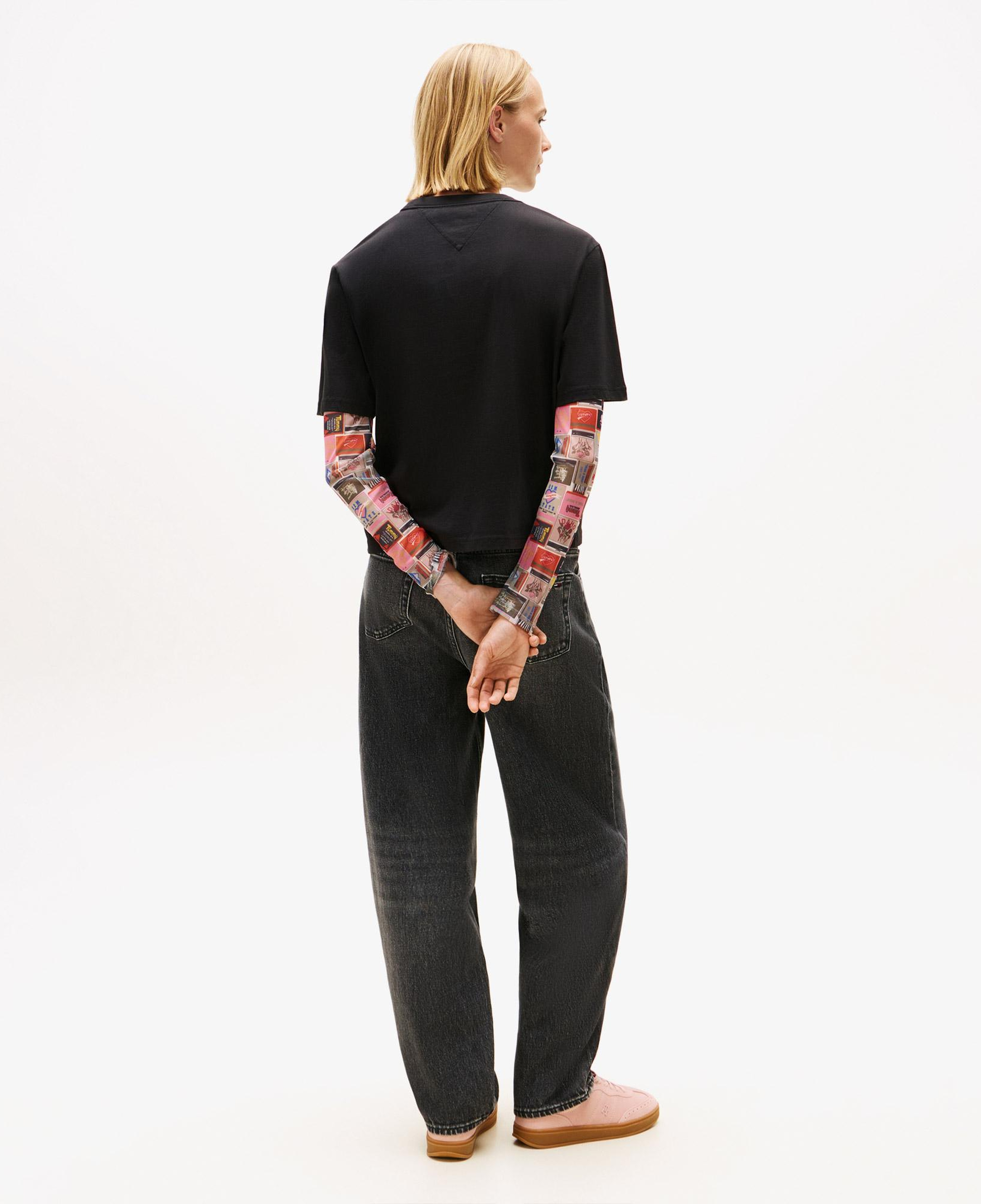 Tommy Hilfiger Badge Kadın Siyah T-Shirt