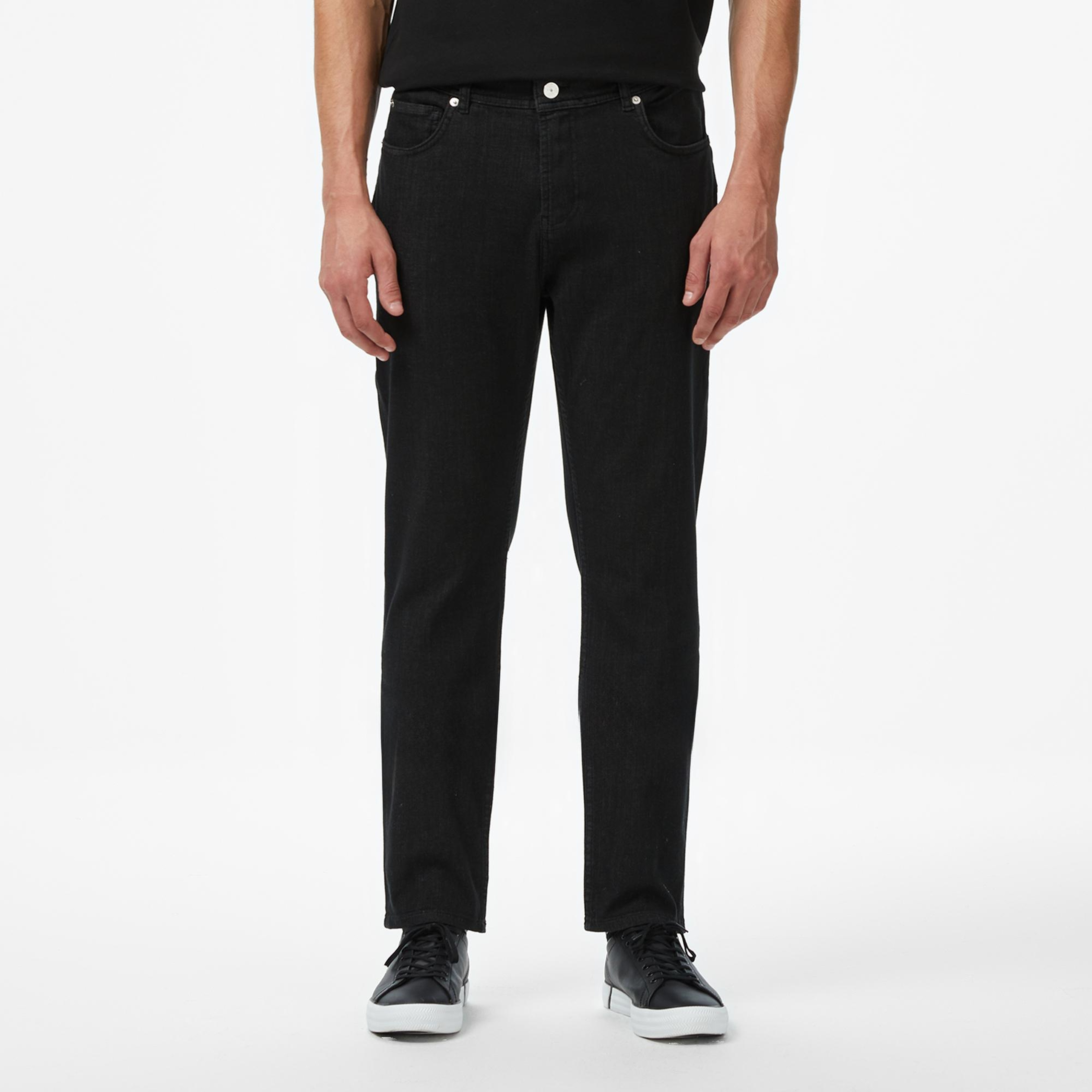 Lacoste Erkek Slim Fit Siyah Jean Pantolon