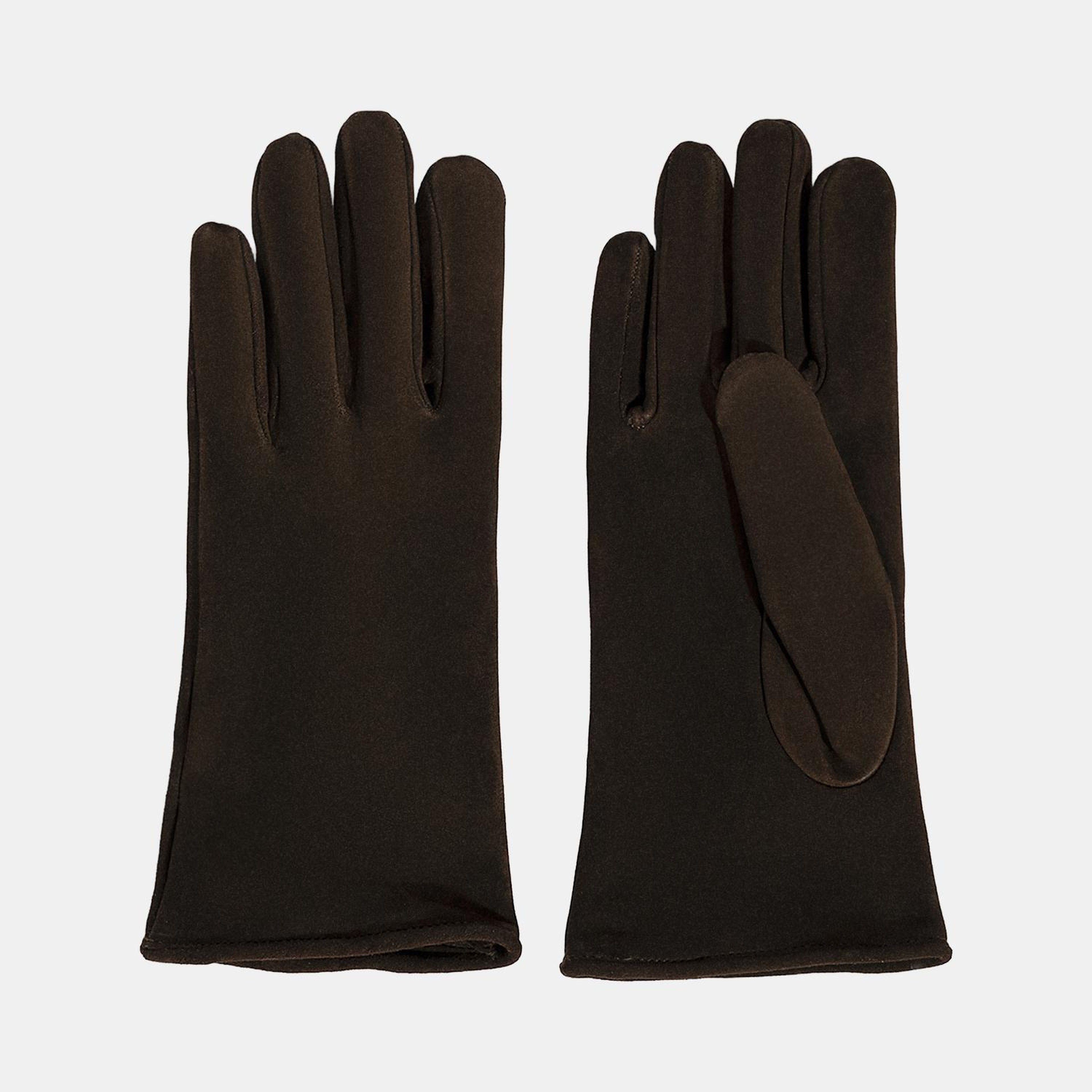 Kadın Acı Kahve Süet Deri Eldiven