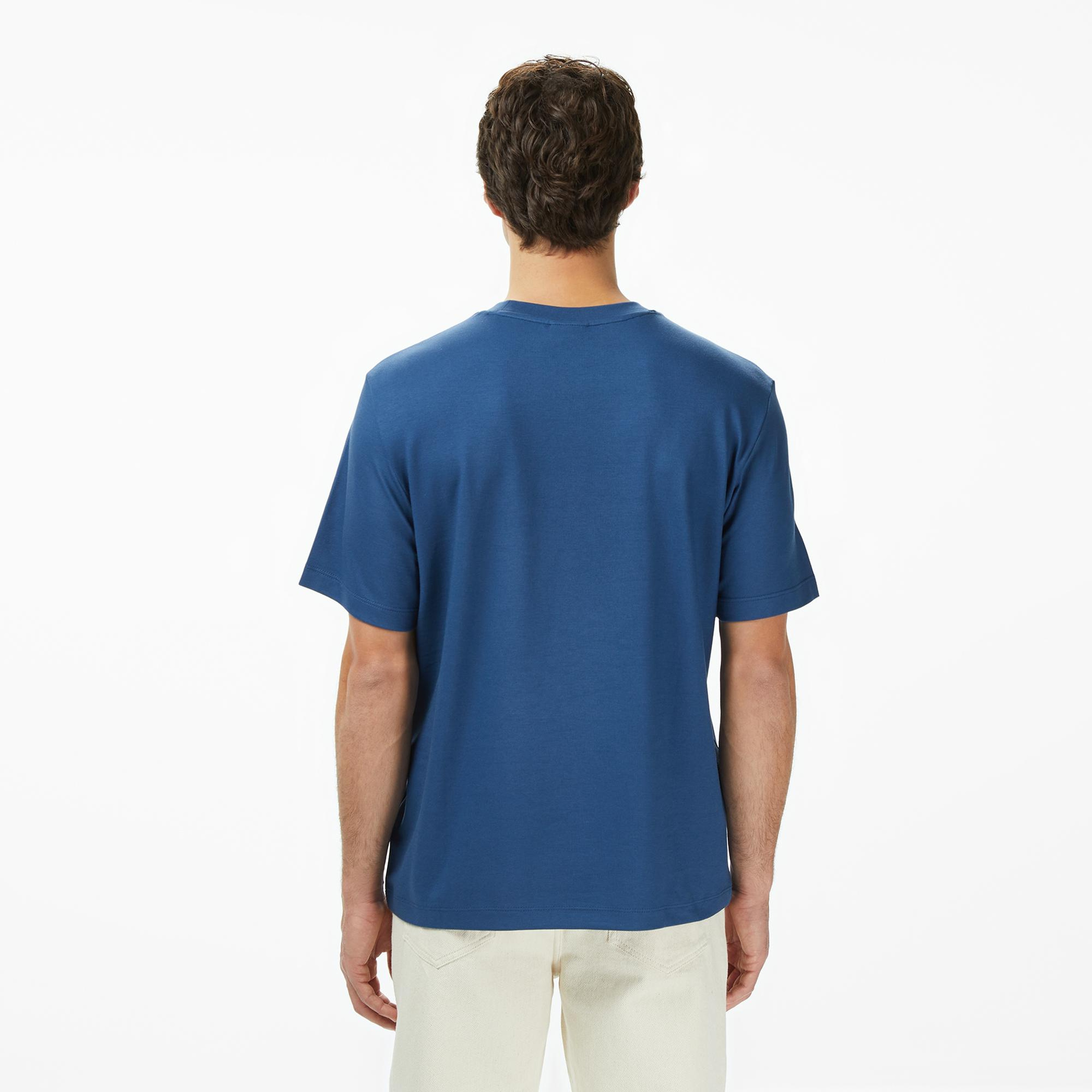 Calvin Klein Pique Nano Erkek Mavi T-Shirt