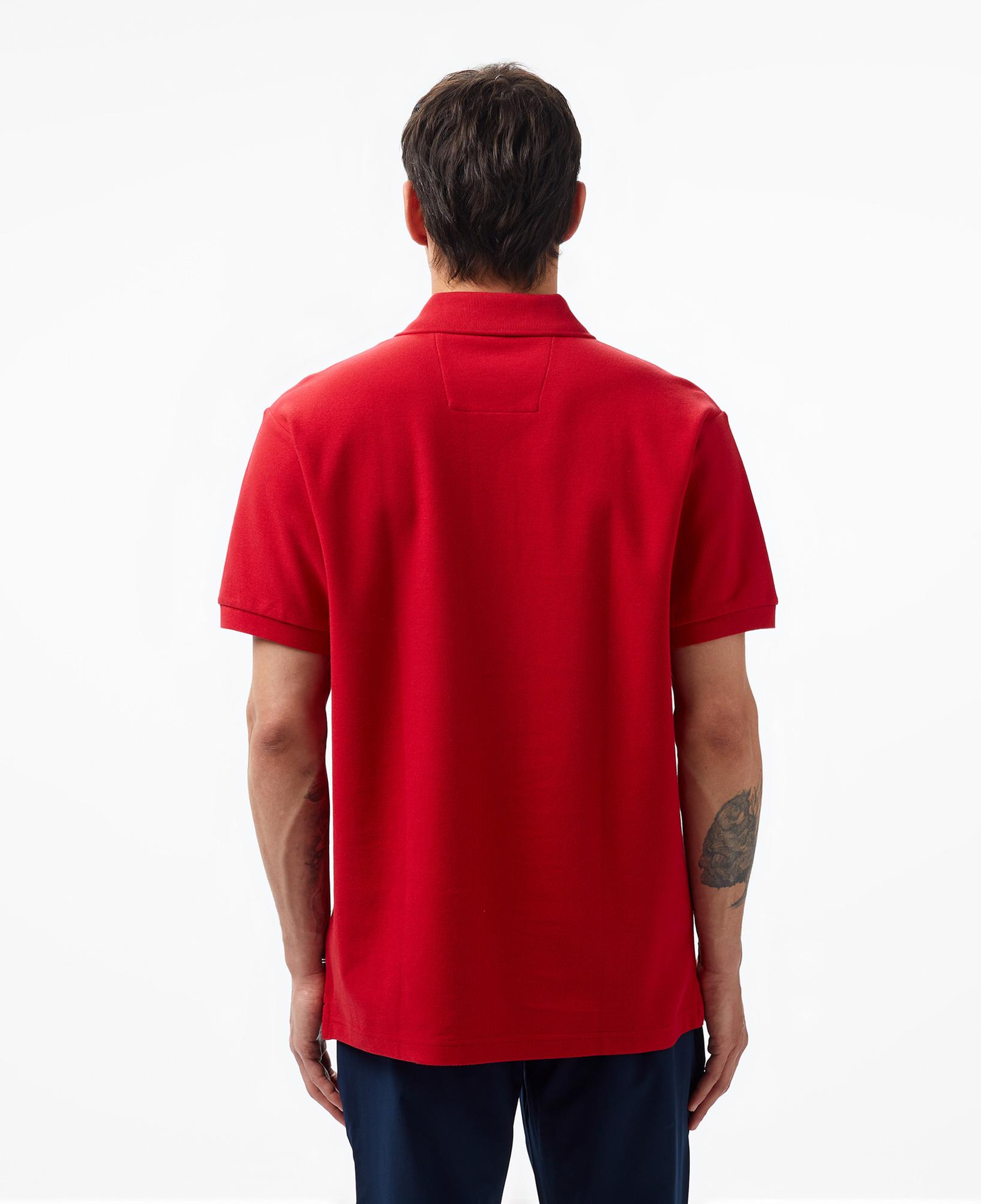 Nautica Erkek Kırmızı Classic Fit Kısa Kollu Polo Yaka T-Shirt