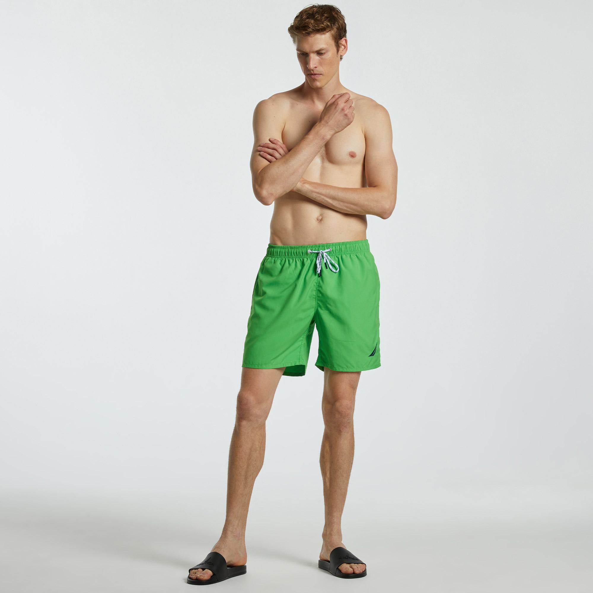 Nautica Erkek Yeşil Regular Fit Deniz Şortu