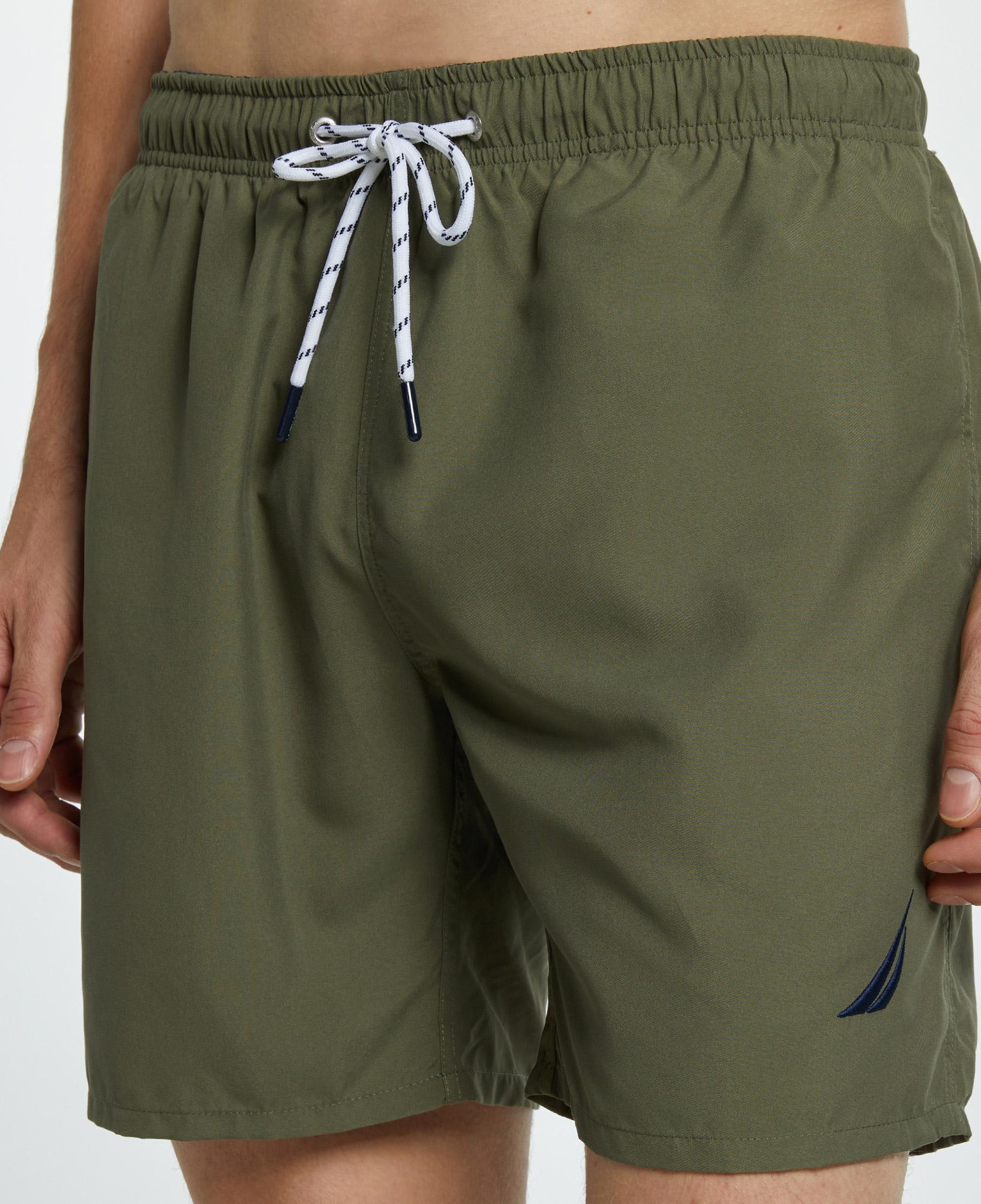 Nautica Erkek Haki Regular Fit Deniz Şortu