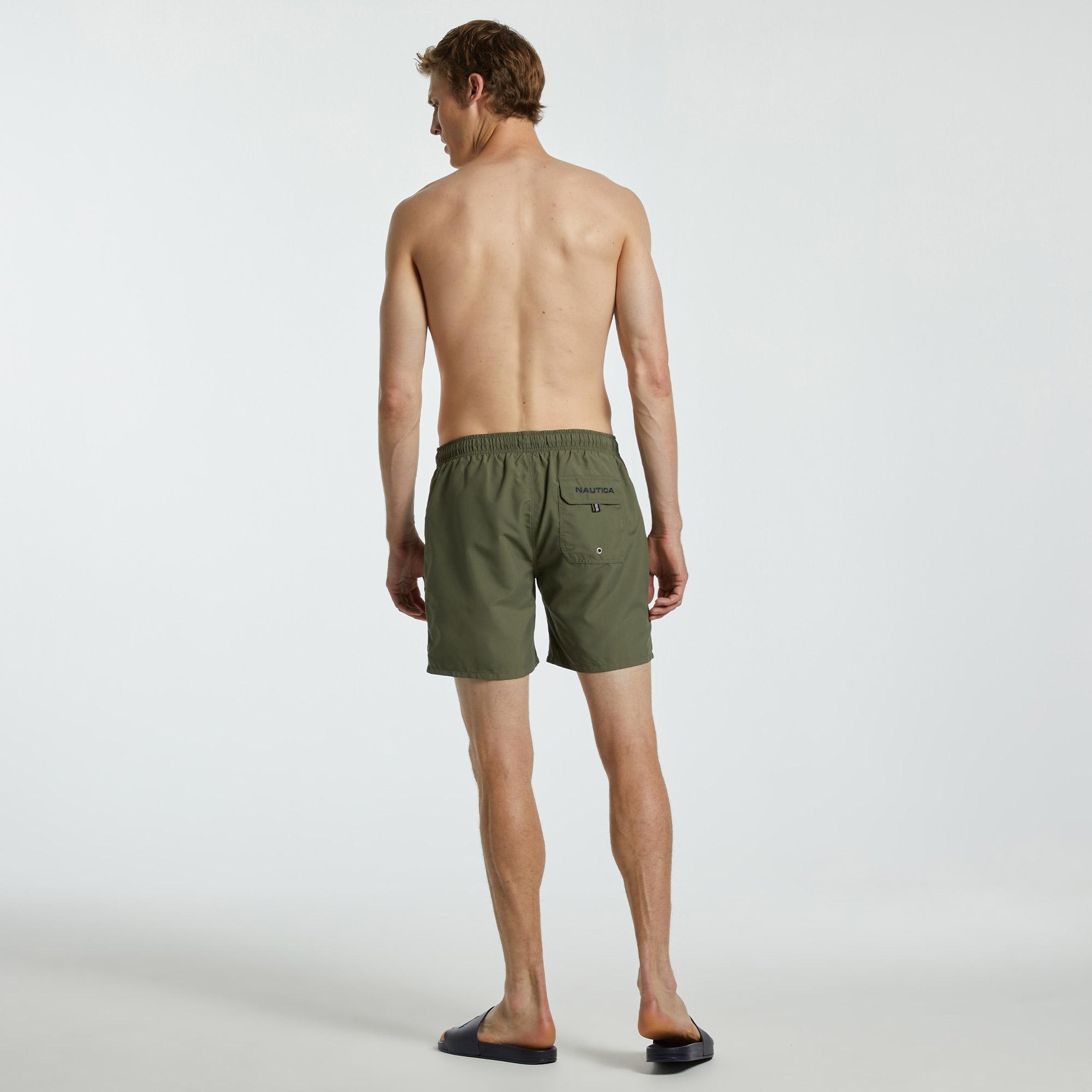 Nautica Erkek Haki Regular Fit Deniz Şortu