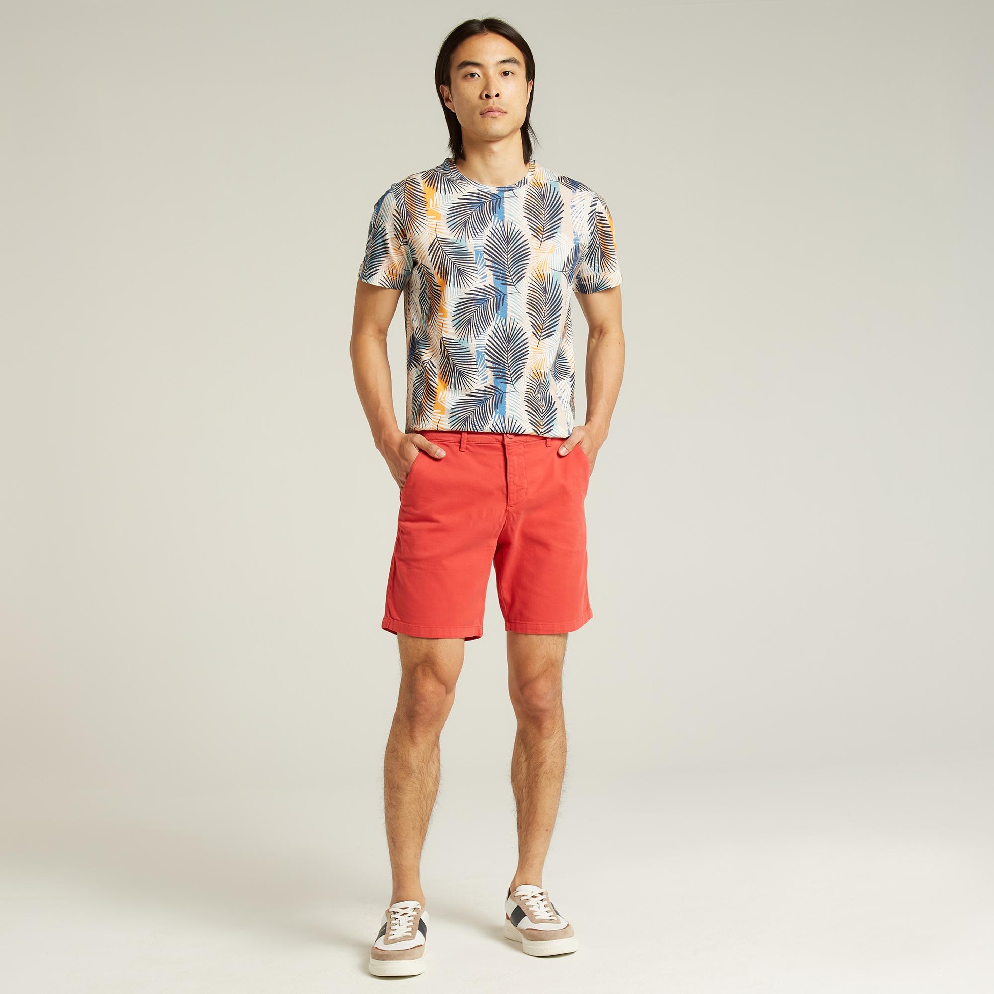 Nautica Erkek Kırmızı Slim Fit Bermuda Şort