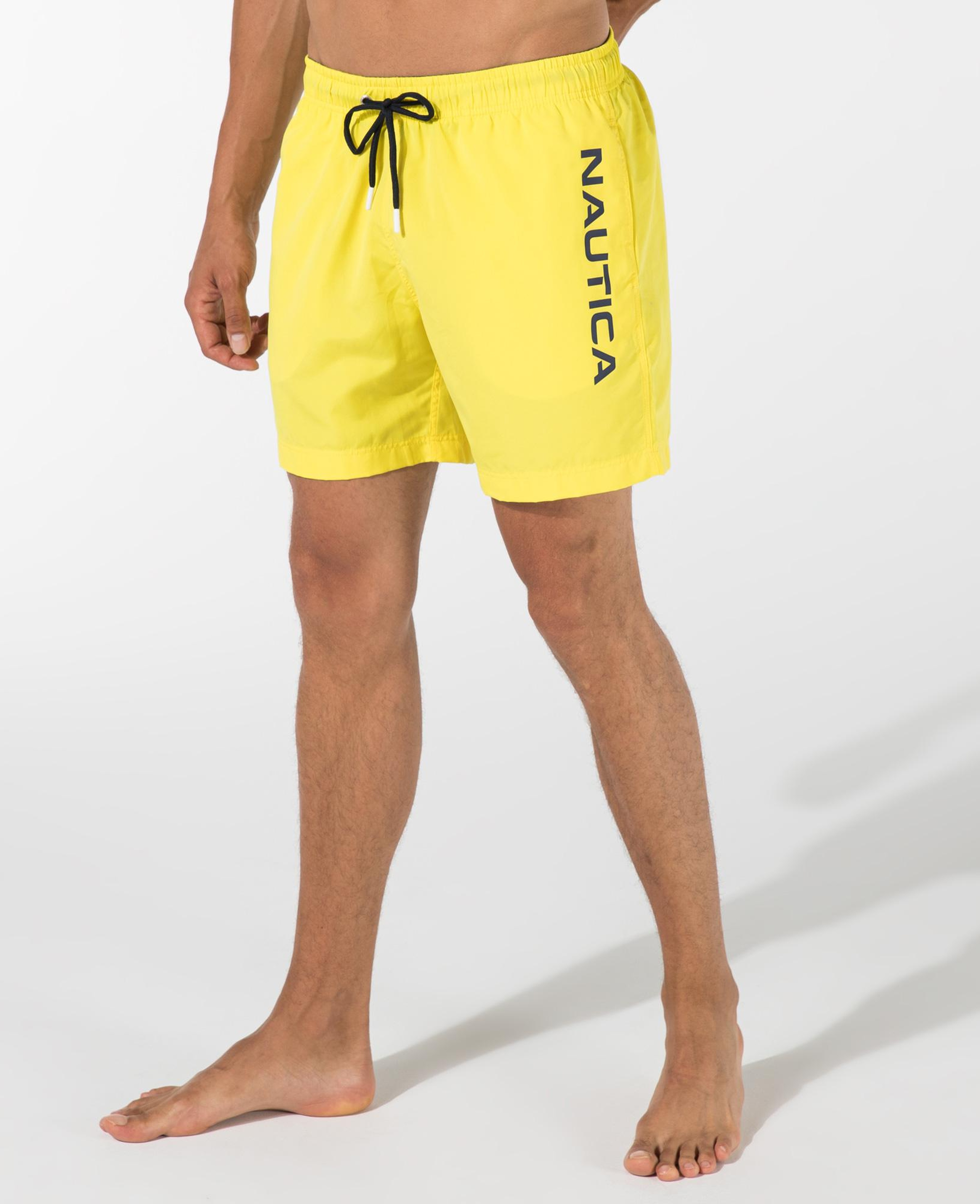 Nautica Erkek Sarı Regular Fit Deniz Şortu