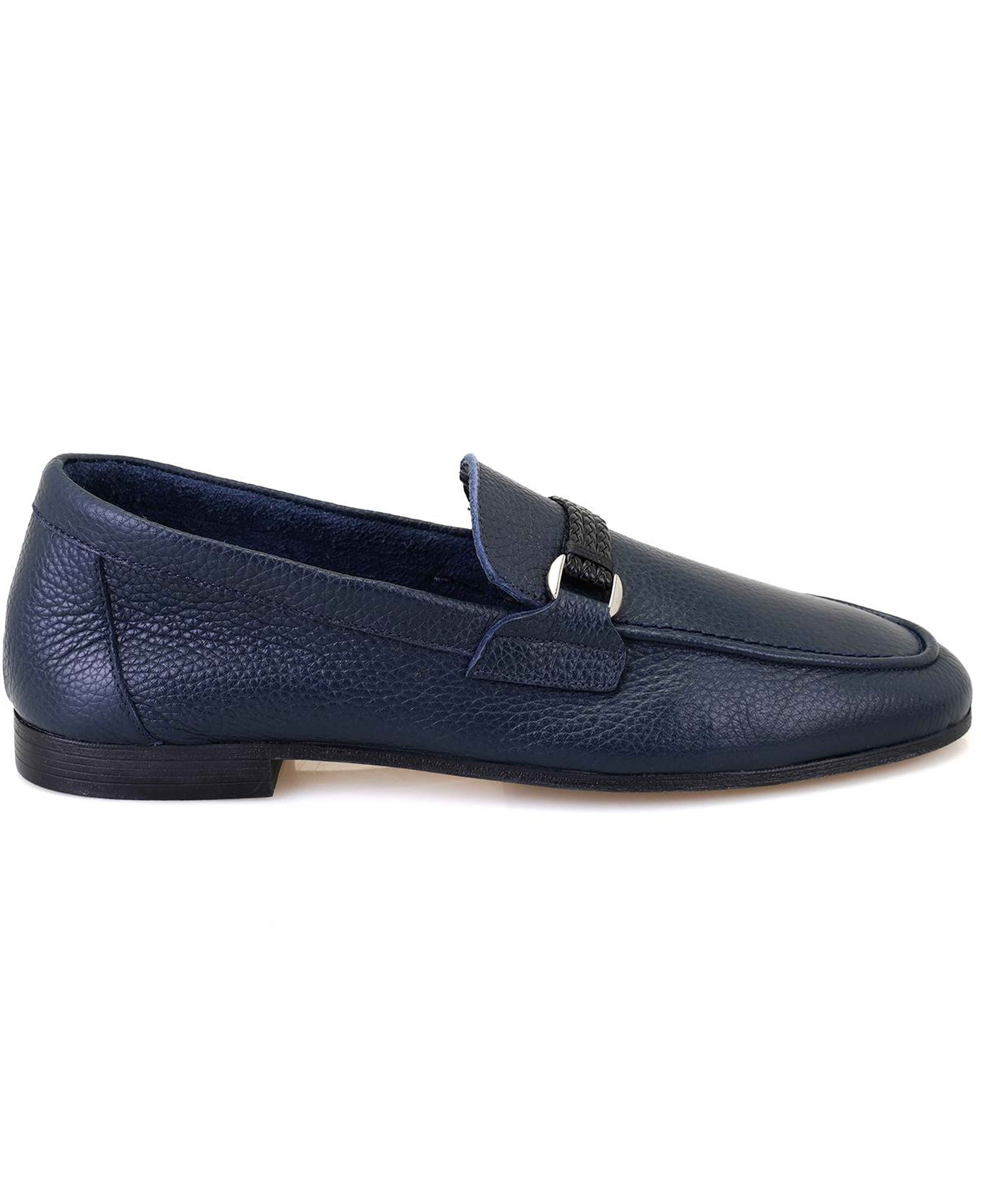 Drake Lacivert Erkek Deri Loafer