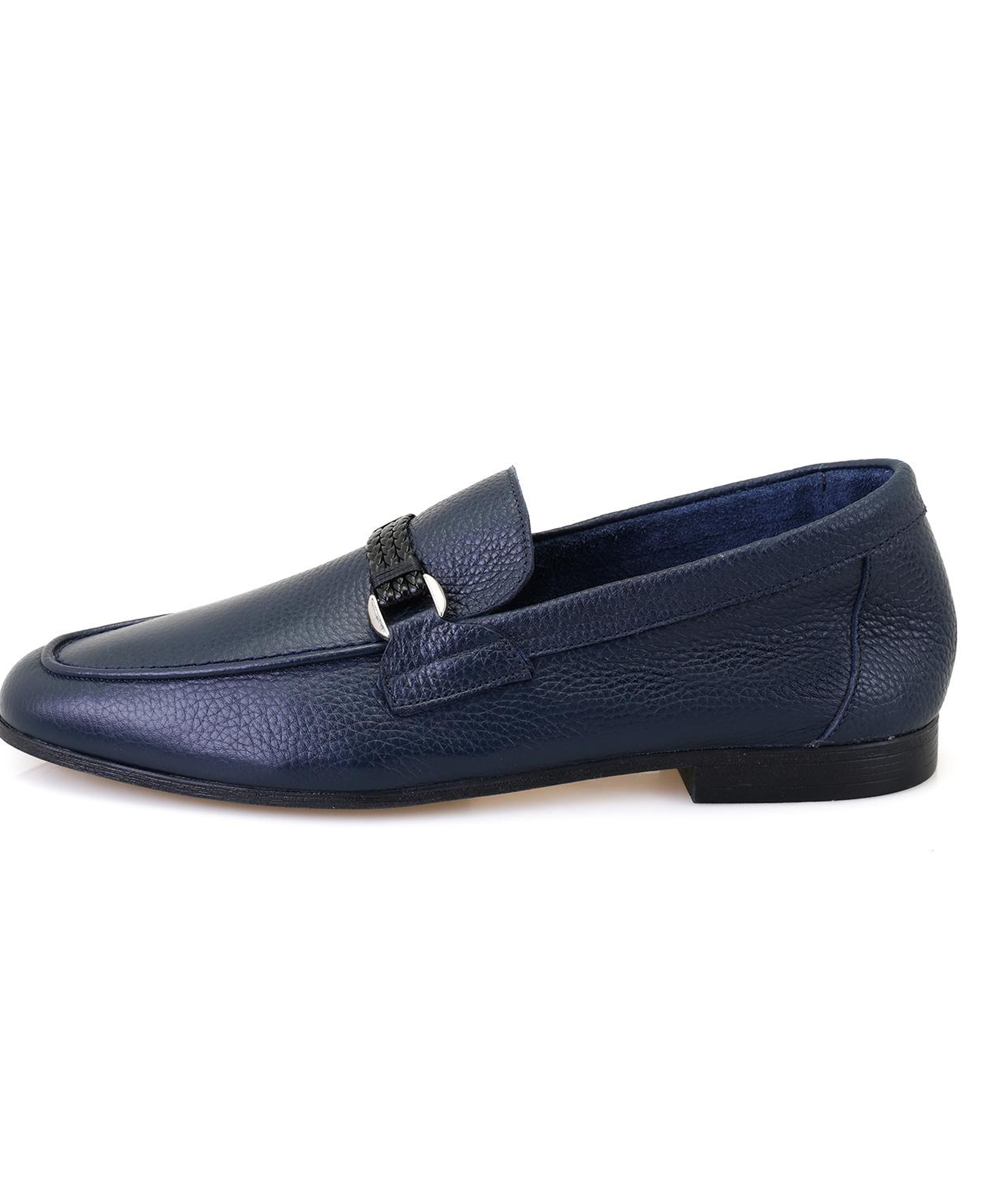 Drake Lacivert Erkek Deri Loafer