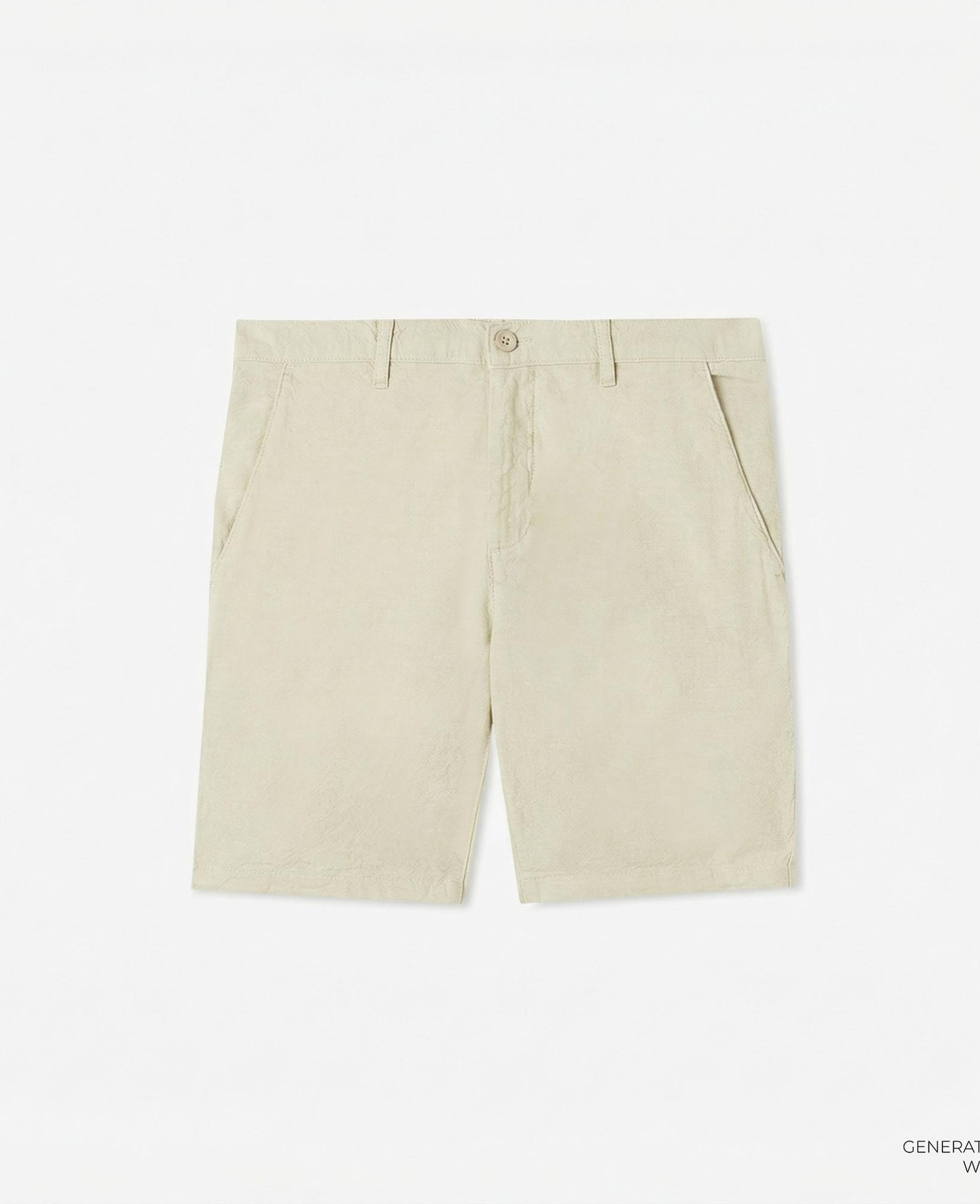 Nautica Erkek Bej Slim Fit Şort