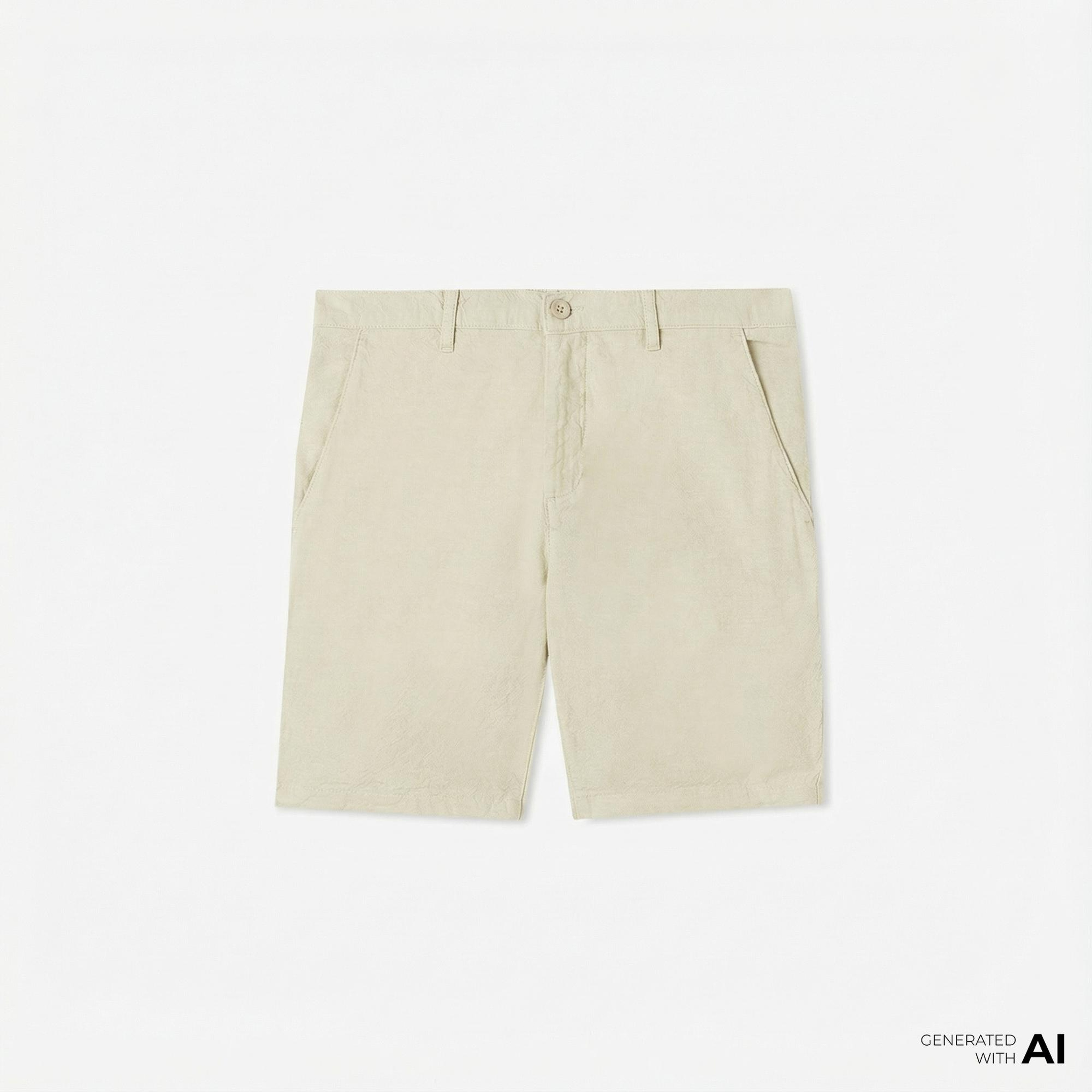 Nautica Erkek Bej Slim Fit Şort