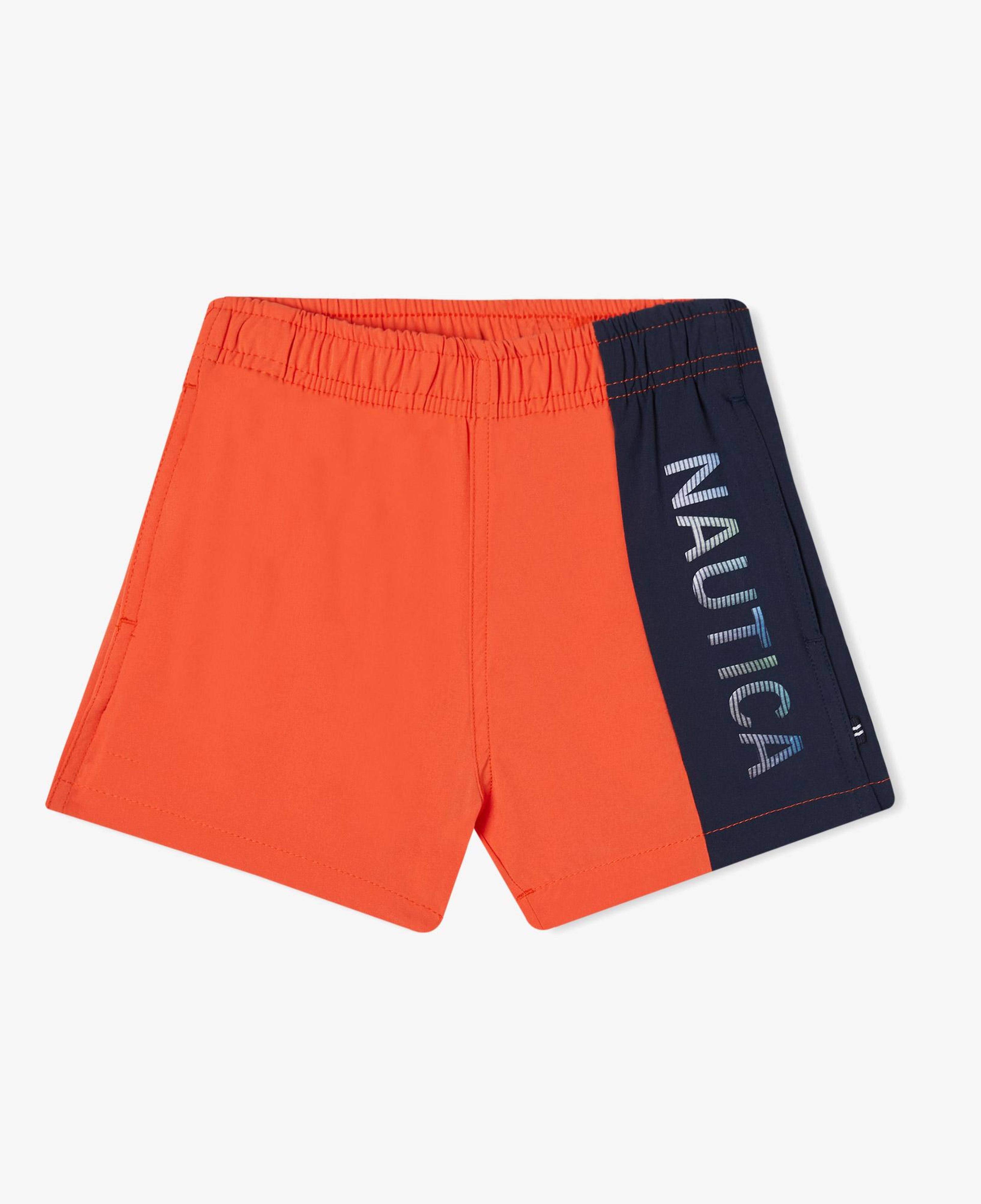 Nautica Erkek Çocuk Turuncu Renk Bloklu Deniz Şortu