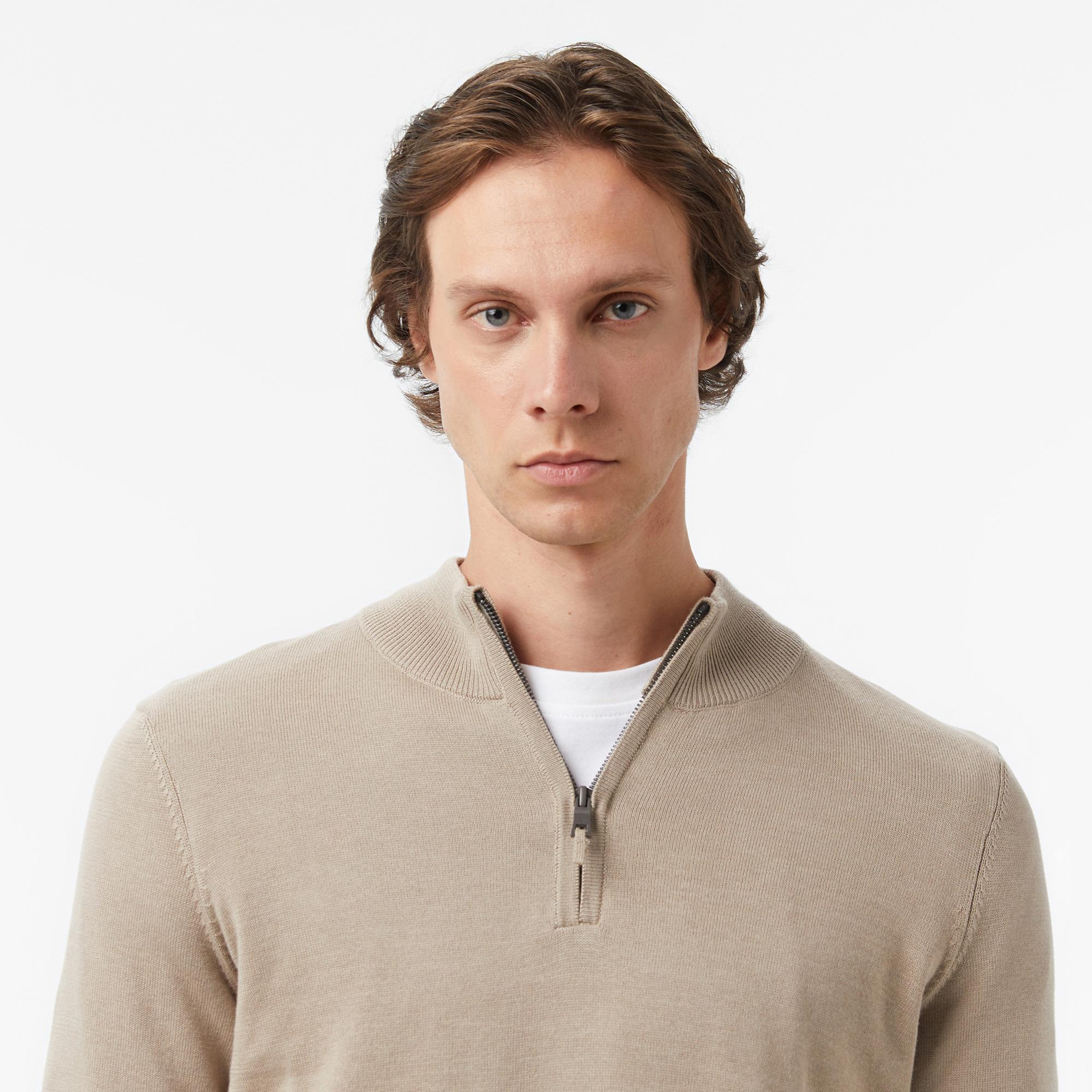 Nautica Erkek Bej Classic Fit Kazak