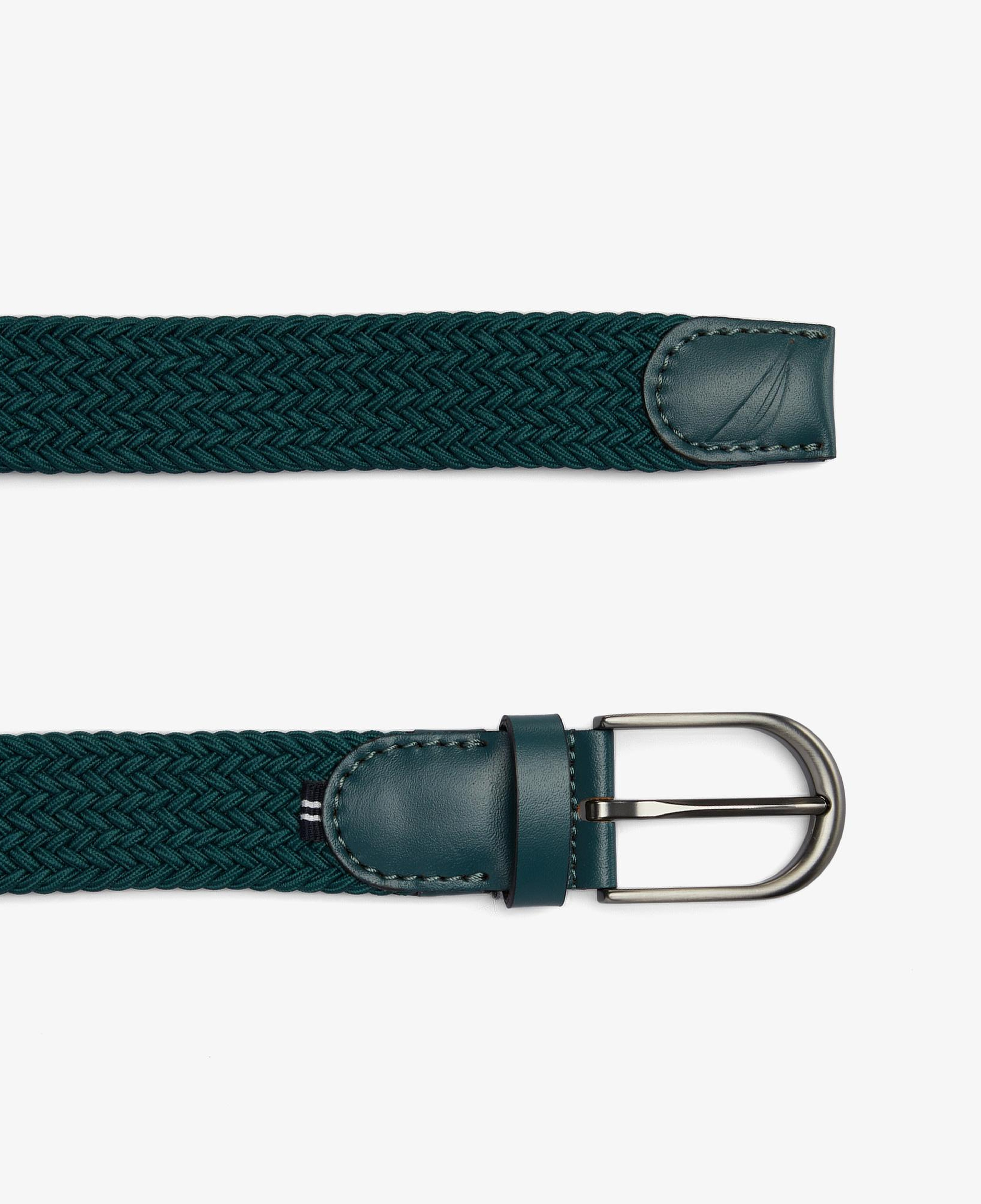 Nautica Erkek Yeşil Örgü Kemer