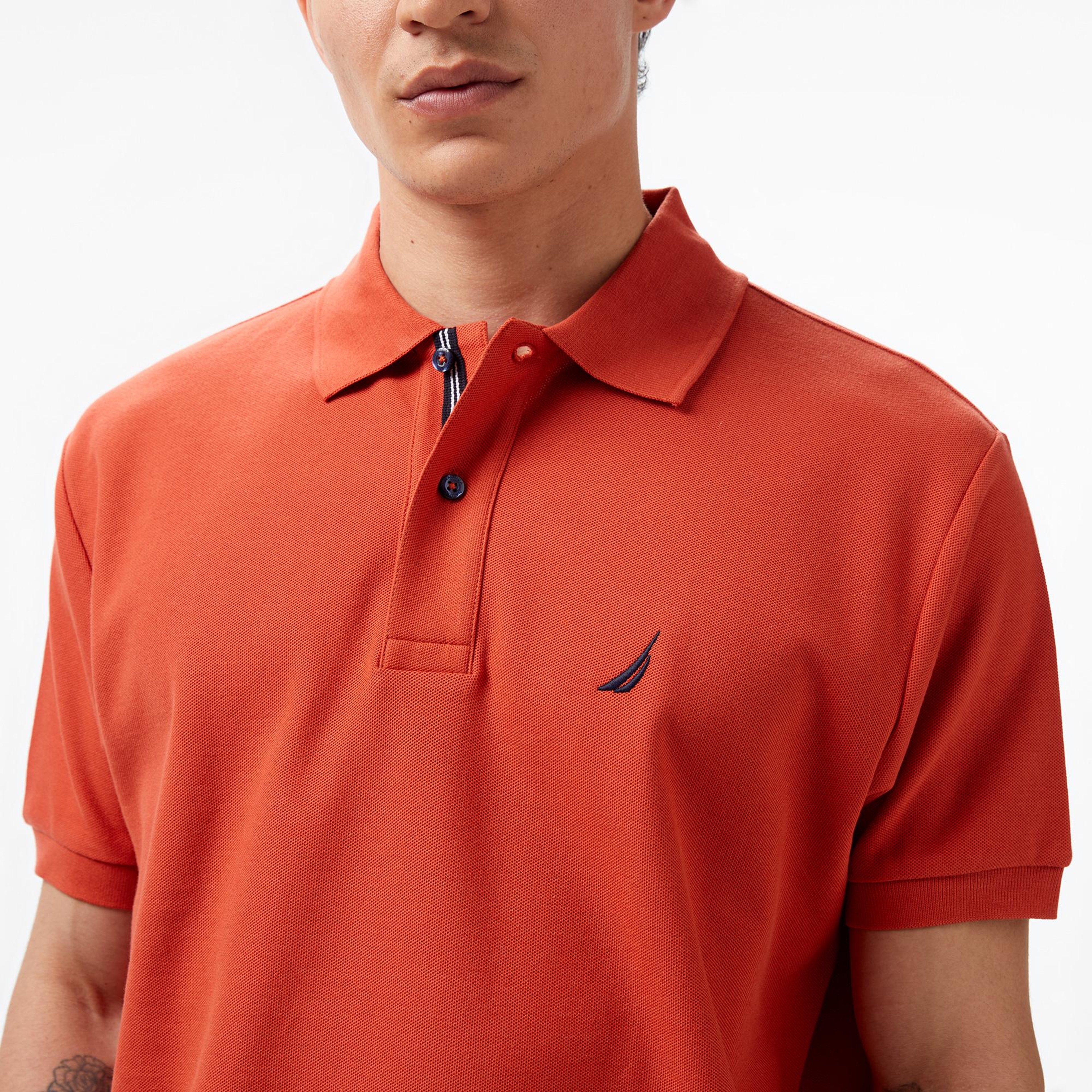 Nautica Erkek Kırmızı Classic Fit Kısa Kollu Polo Yaka T-Shirt
