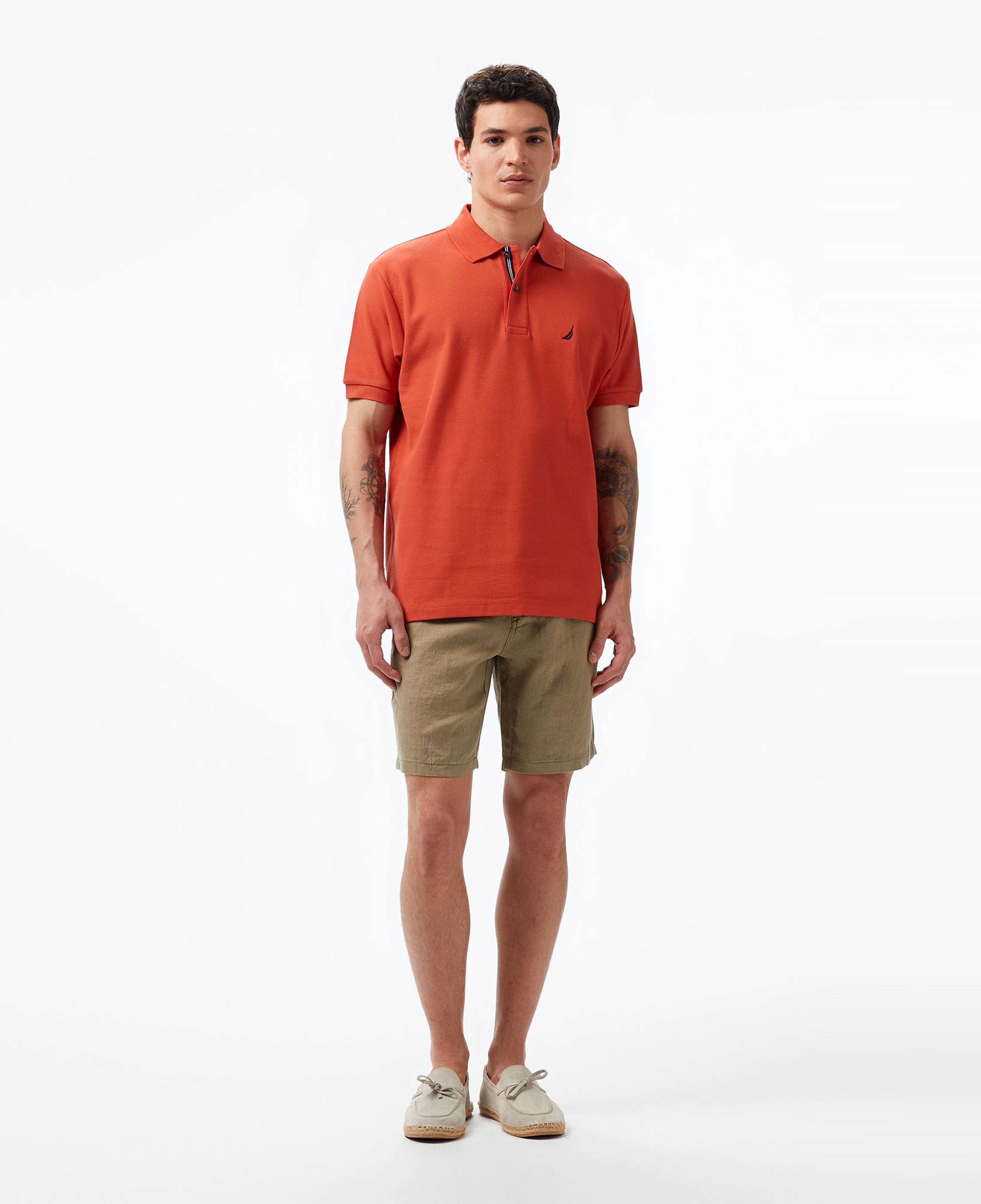 Nautica Erkek Kırmızı Classic Fit Kısa Kollu Polo Yaka T-Shirt