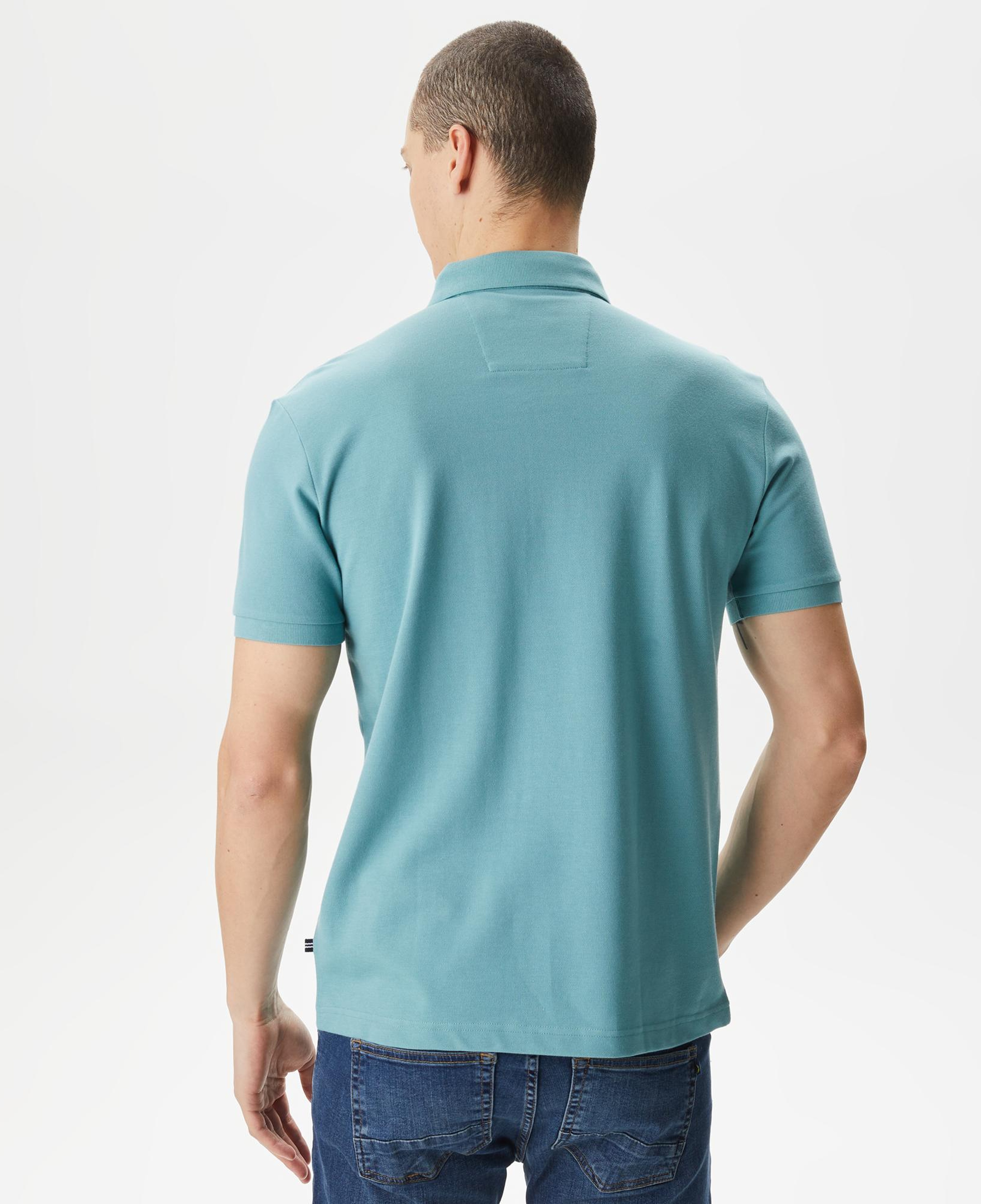 Nautica Erkek Mavi Slim Fit Kısa Kollu Polo Yaka T-Shirt